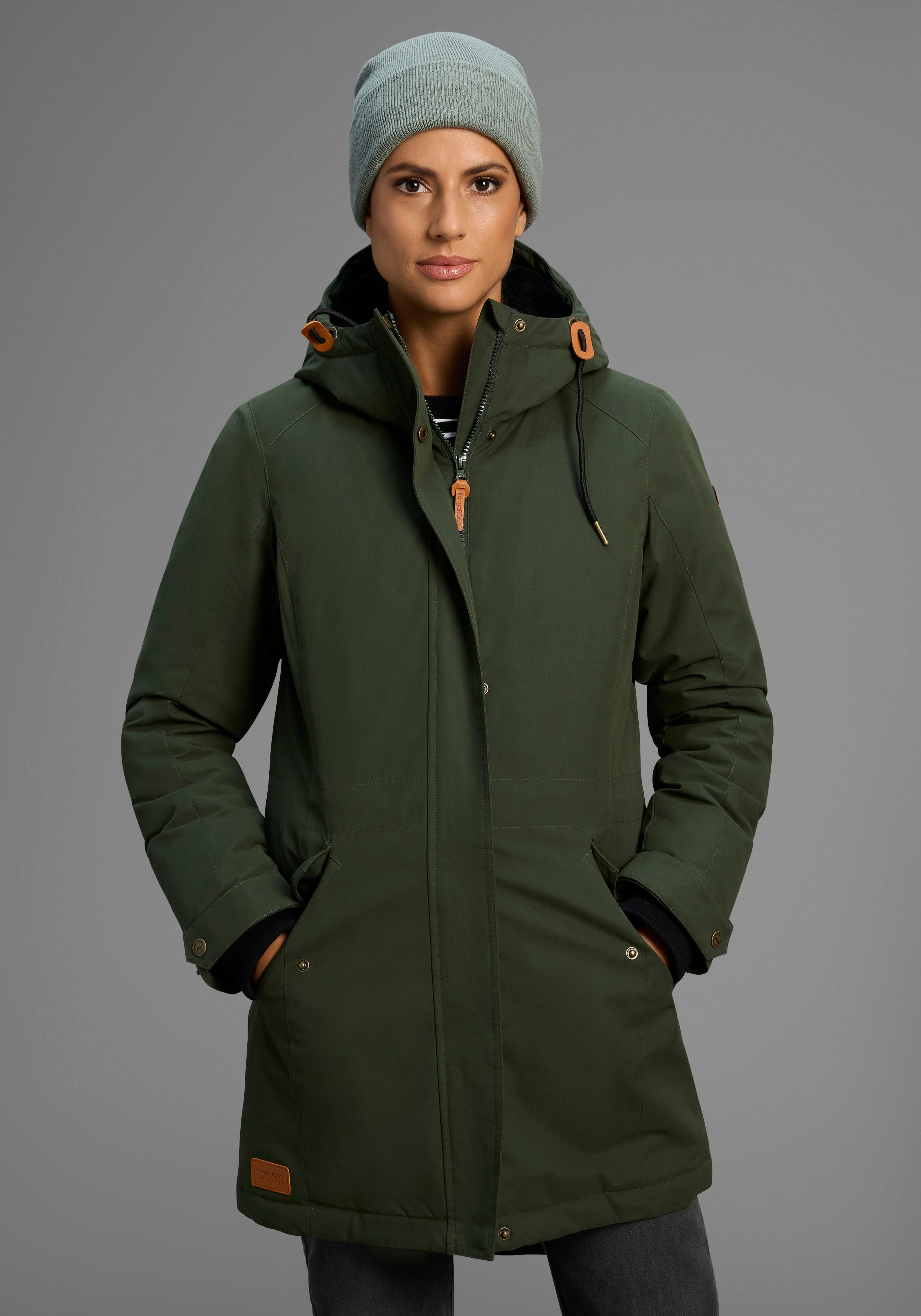 KangaROOS Parka mit Teddy Fellimitat gefüttert, Winterjacke günstig online kaufen