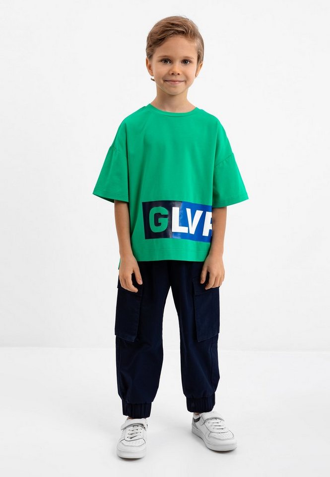 Gulliver Stoffhose mit regulierbarem Bund, Vielseitige Schlupfhose für  Jungen im sportlichen Stil