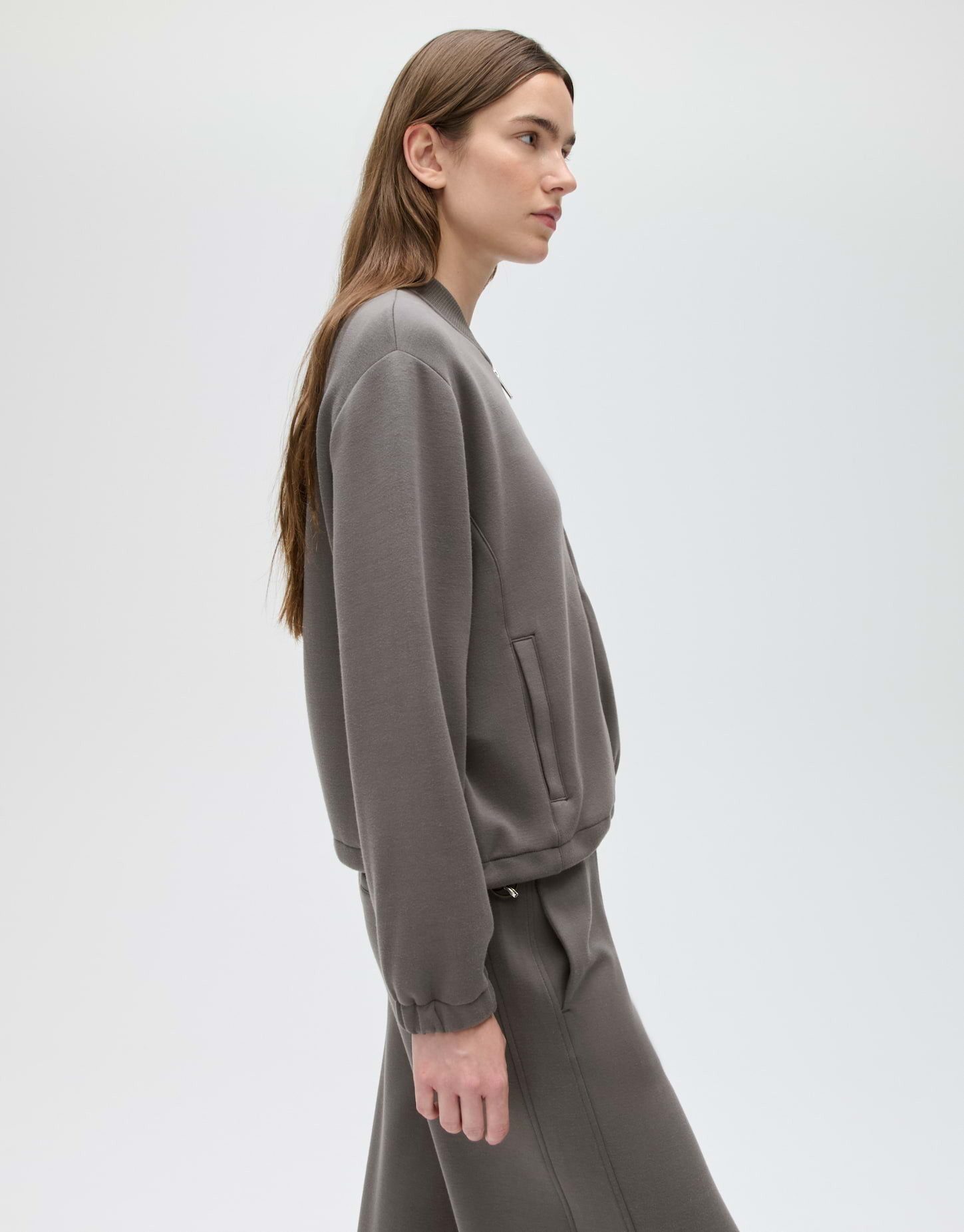 OPUS Blouson Glacki club aus Sweatware Leicht verkürzte O-Silhouette mit weichem Griff und Ballonsaum – Bild 5 von 5