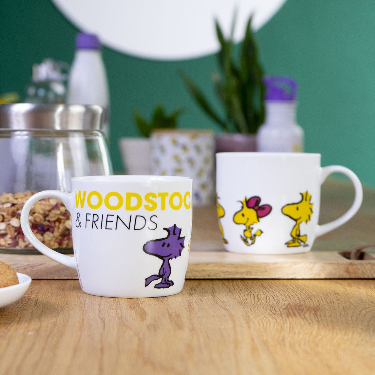 Geda Labels GmbH Tasse Peanuts Woodstock, 1-tlg., Porzellan, Gelb, 300 ml, spülmaschinengeeignet – Bild 4 von 4