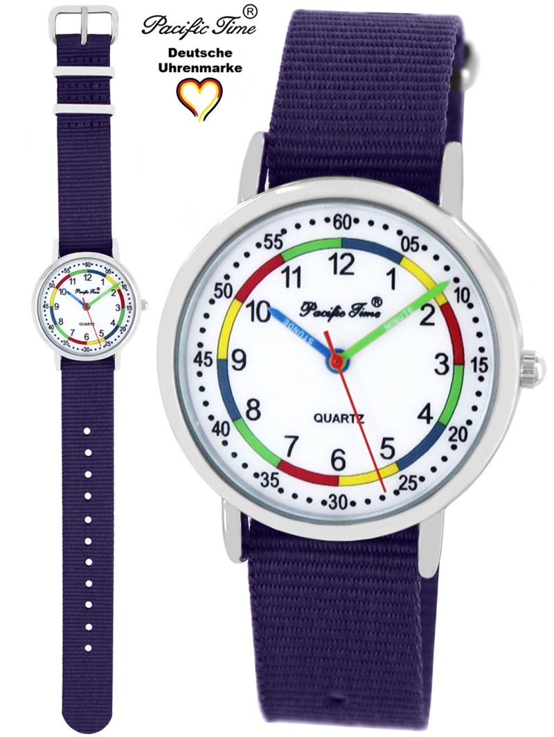 Pacific Time Quarzuhr Kinder Armbanduhr First Lernuhr Wechselarmband, Mix und Match Design - Gratis Versand