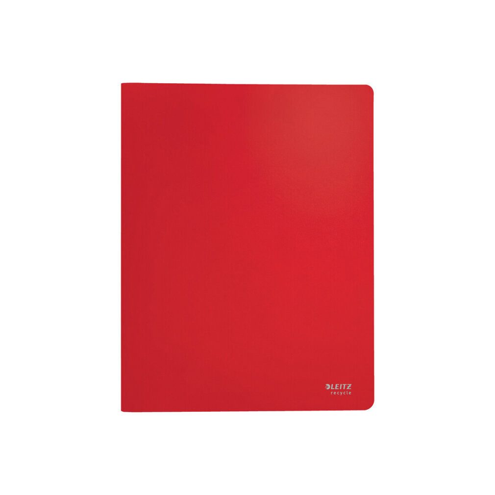 LEITZ Prospekthülle Recycle Sichtbuch DIN A4, 40 Hüllen rot