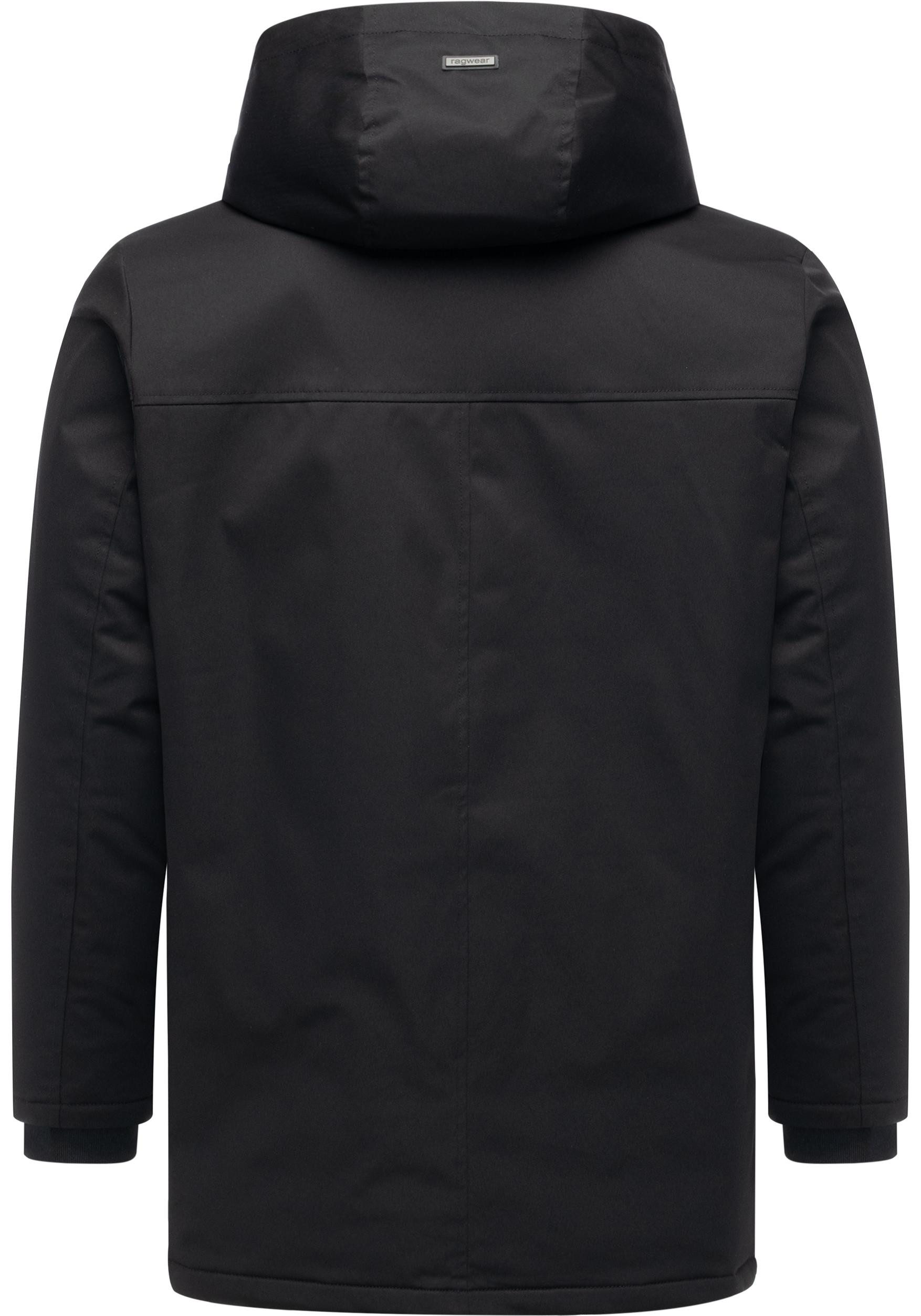 Ragwear Kurzmantel Parcan Twill YOUMODO wasserdichter Herren Winterparka