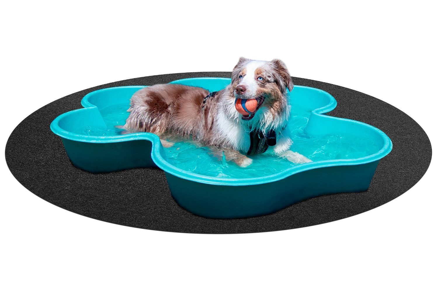 misento Kunstrasen Poolteppich, rund, Höhe: 4 mm, mit Noppen zur Drainage, günstig online kaufen