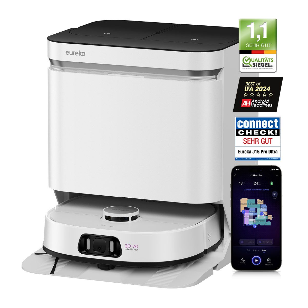 Saugroboter J15 Pro Ultra mit All-in One Station
