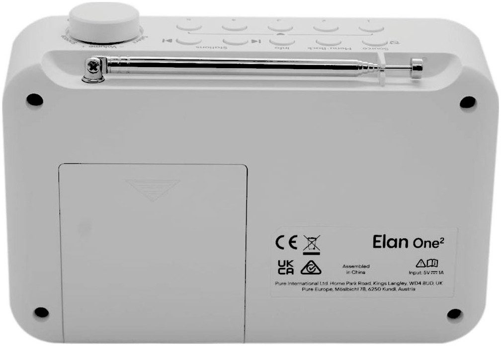 Pure Elan One Digitalradio (DAB) (Digitalradio (DAB), FM-Tuner, 1,5 W)