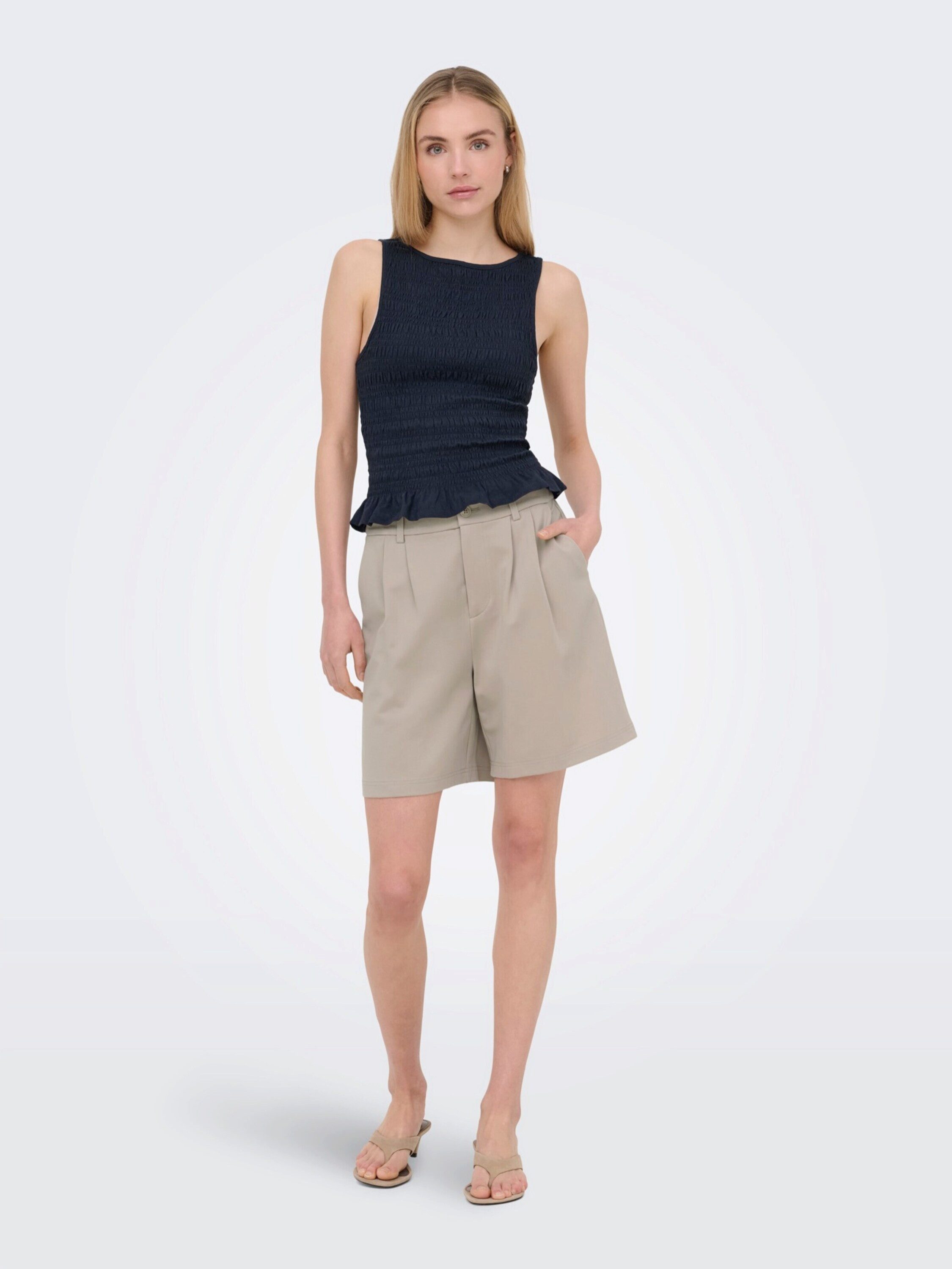 ONLY Bundfaltenhose ONLPOPTRASH (1-tlg) Falten