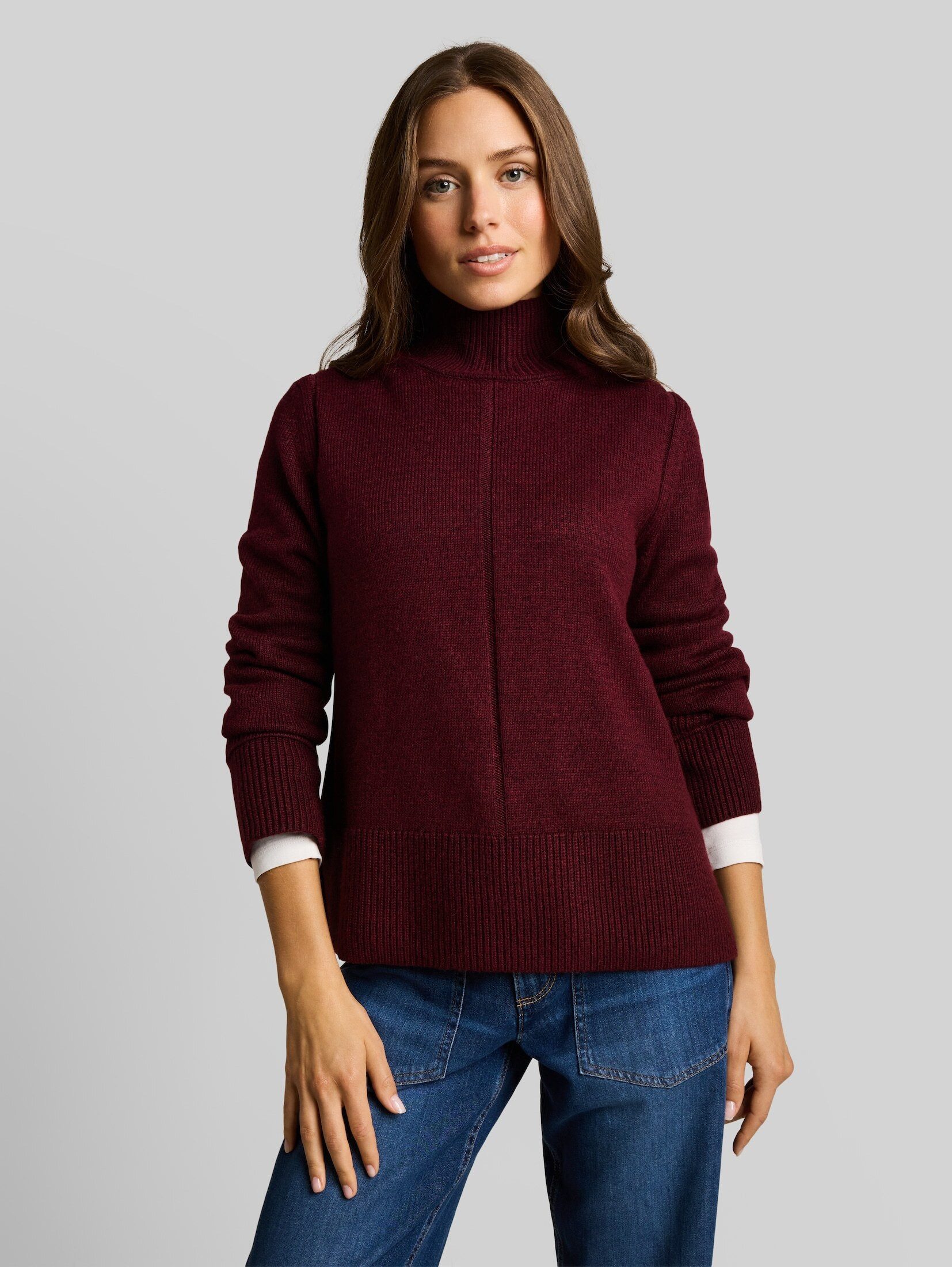 TOM TAILOR Strickpullover Pullover & Strickjacken Cosy Strickpullover mit Stehkragen
