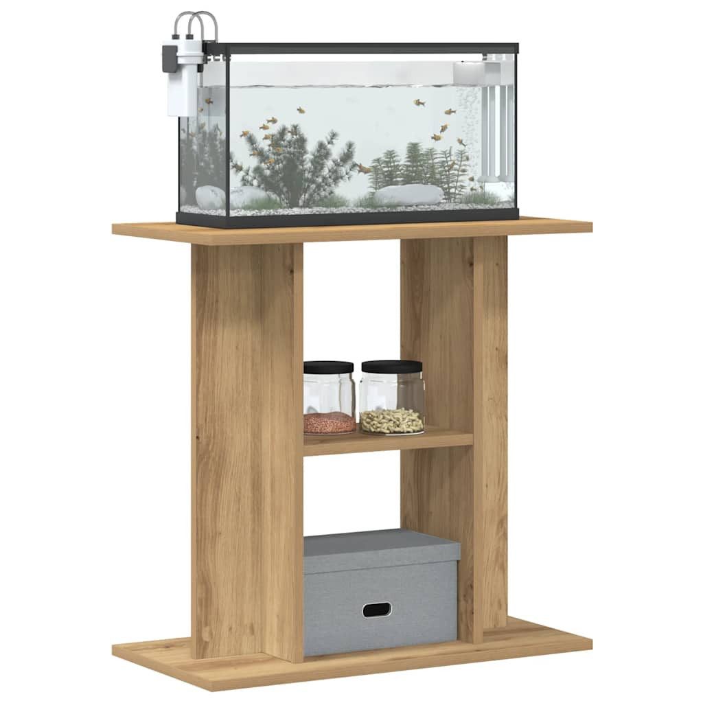 vidaXL Aquariumunterschrank Aquariumständer Artisan-Eiche 60x30x60 cm Holzw günstig online kaufen