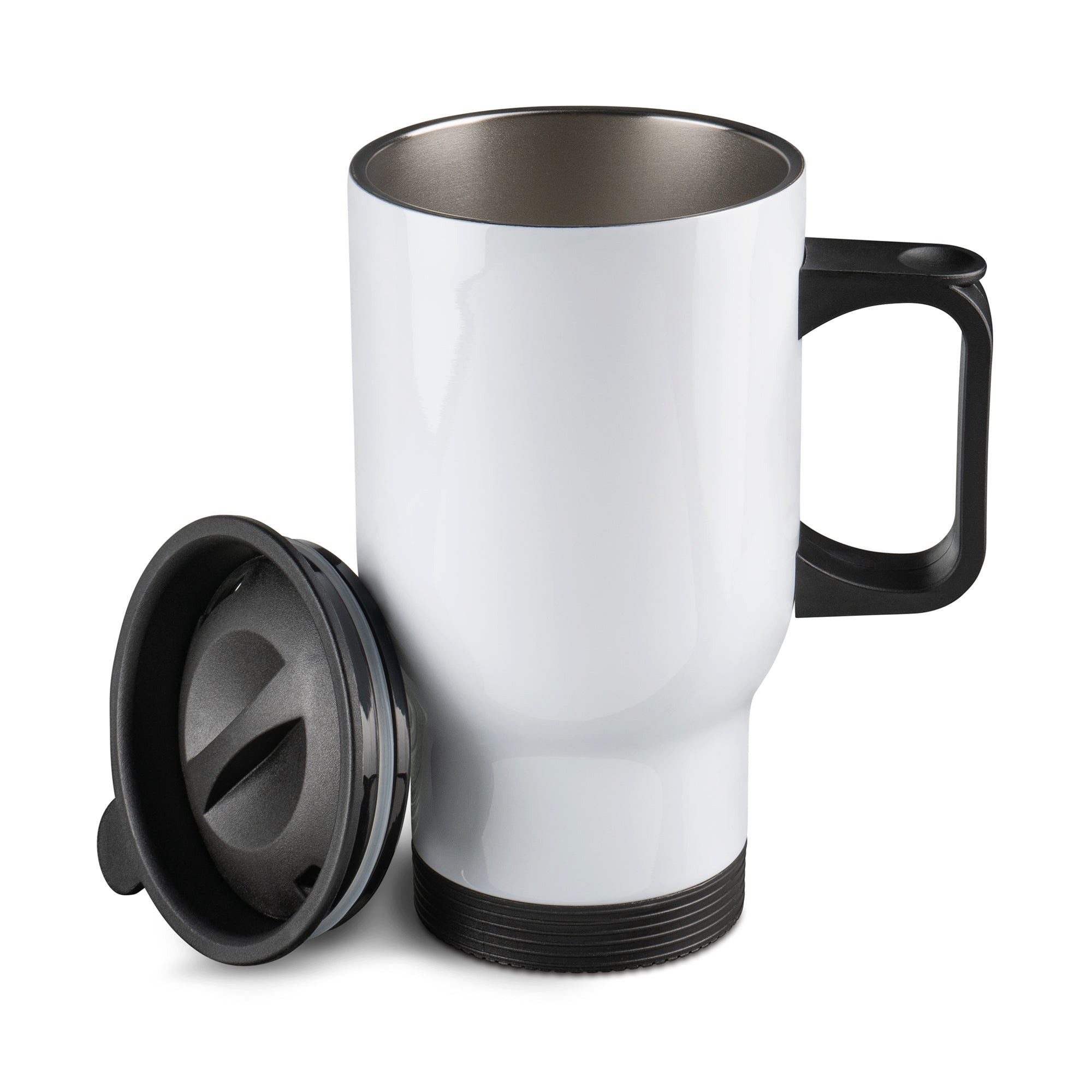 PlottPrint Thermobecher Edelstahl Sublimationsrohling mit Deckel 390 ml, 1-tlg., Edelstahl