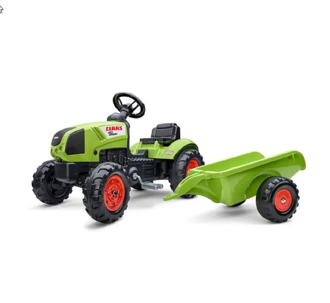 Falk Toys Trettraktor Falk F2040A Claas Traktor mit Anhänger