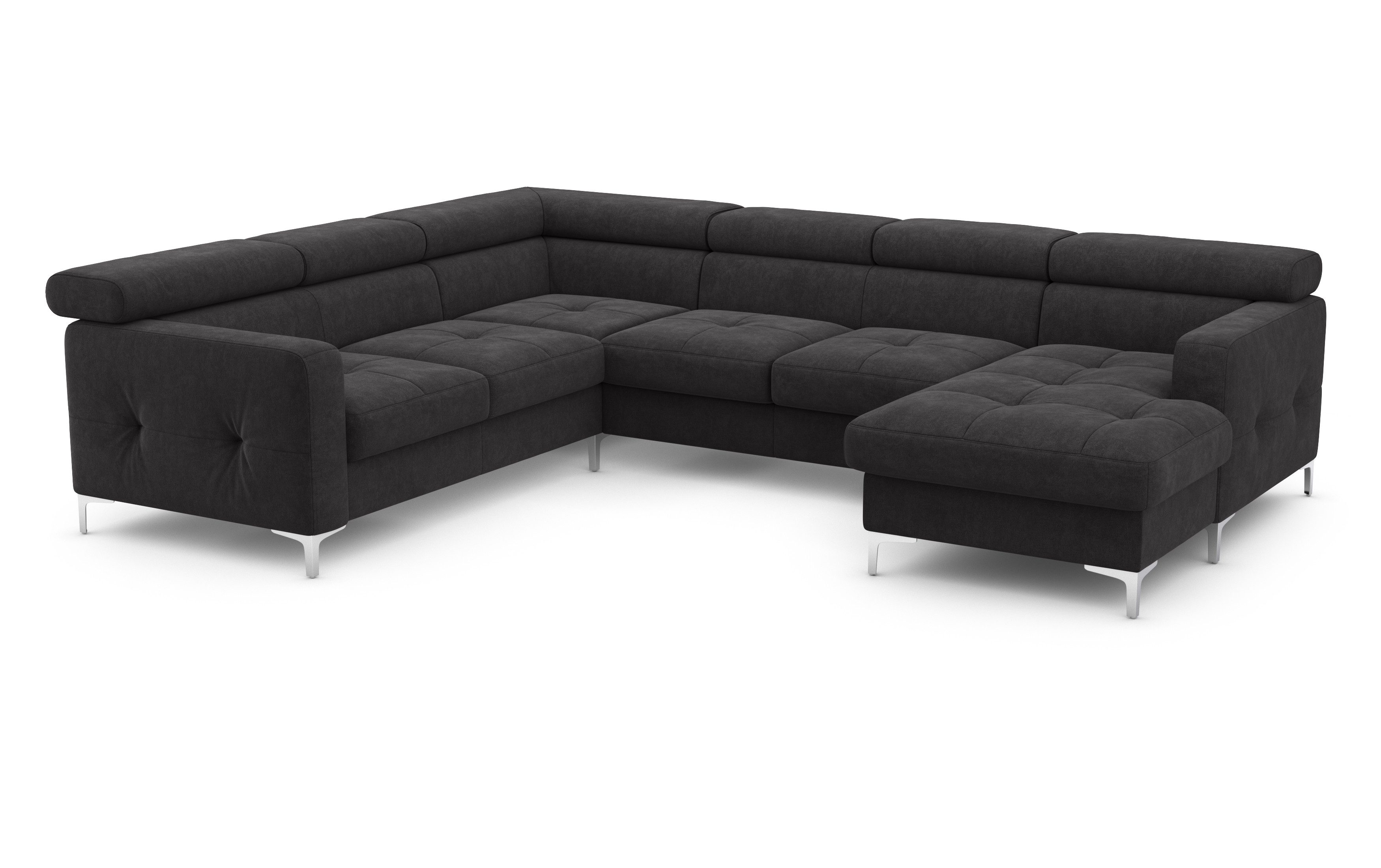 COTTA Wohnlandschaft Sammy, mit Schlaffunktion, Bettkasten und verstellbare Kopflehnen