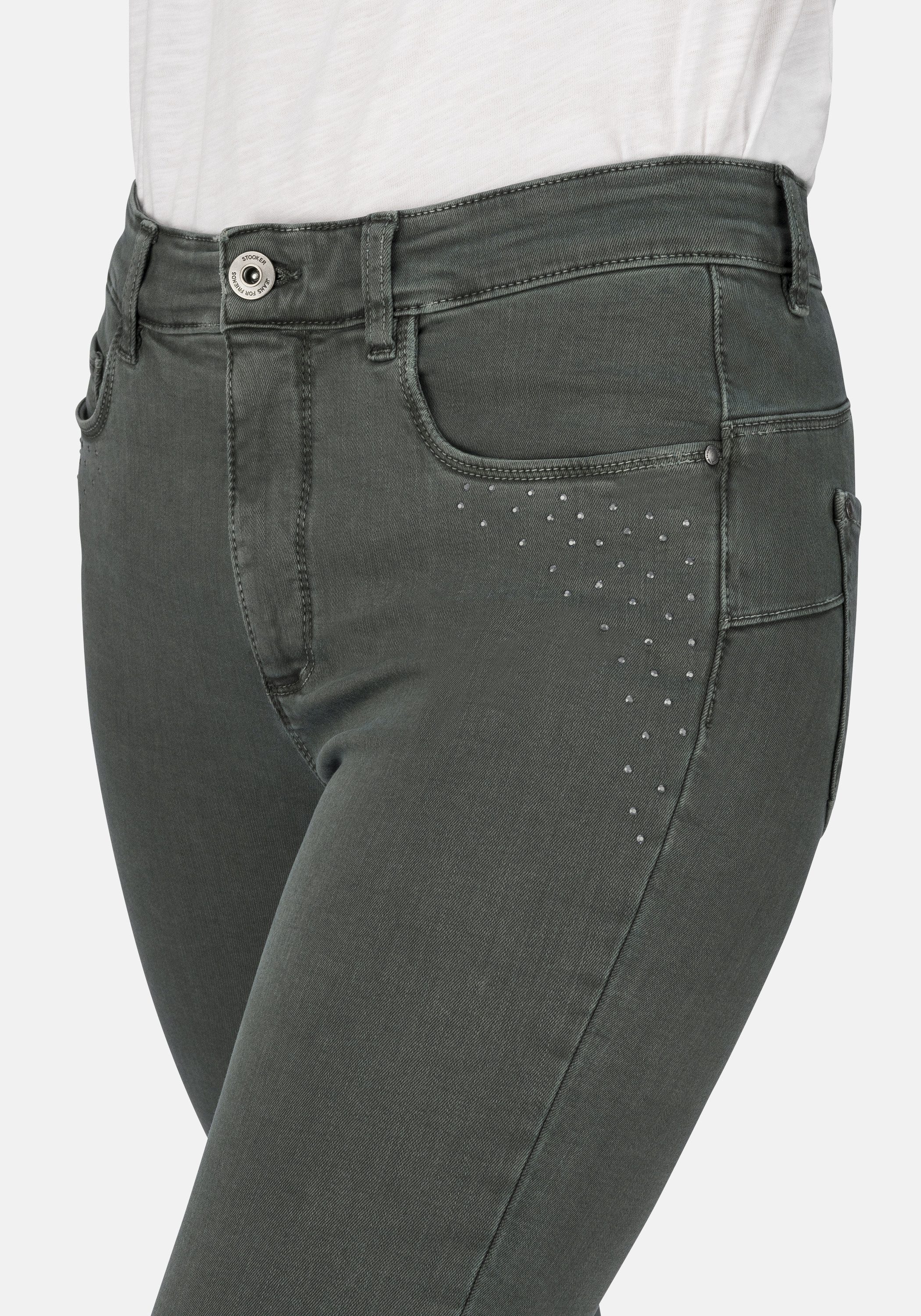 STOOKER WOMEN 5-Pocket-Jeans Rio Colour Skinny Fit Jeans Skinny Fit Casual Clean Wash Denim Jeans Magic Shape Effekt für Damen