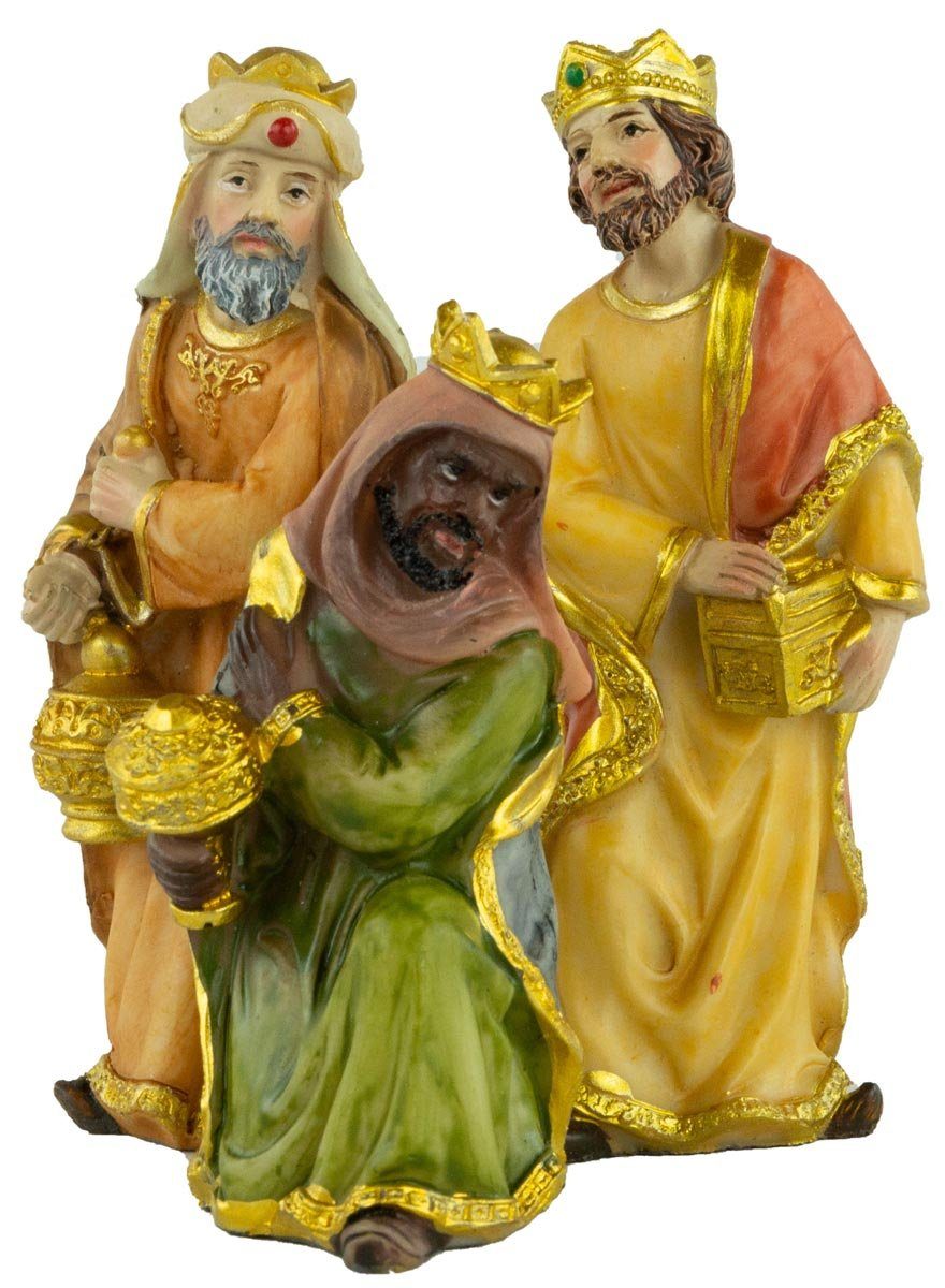 dekoprojekt Krippenfigur Krippenfiguren 12-tlg. K 650-9 (Set, 12 St., 12-tlg), handbemalte Krippenfiguren
