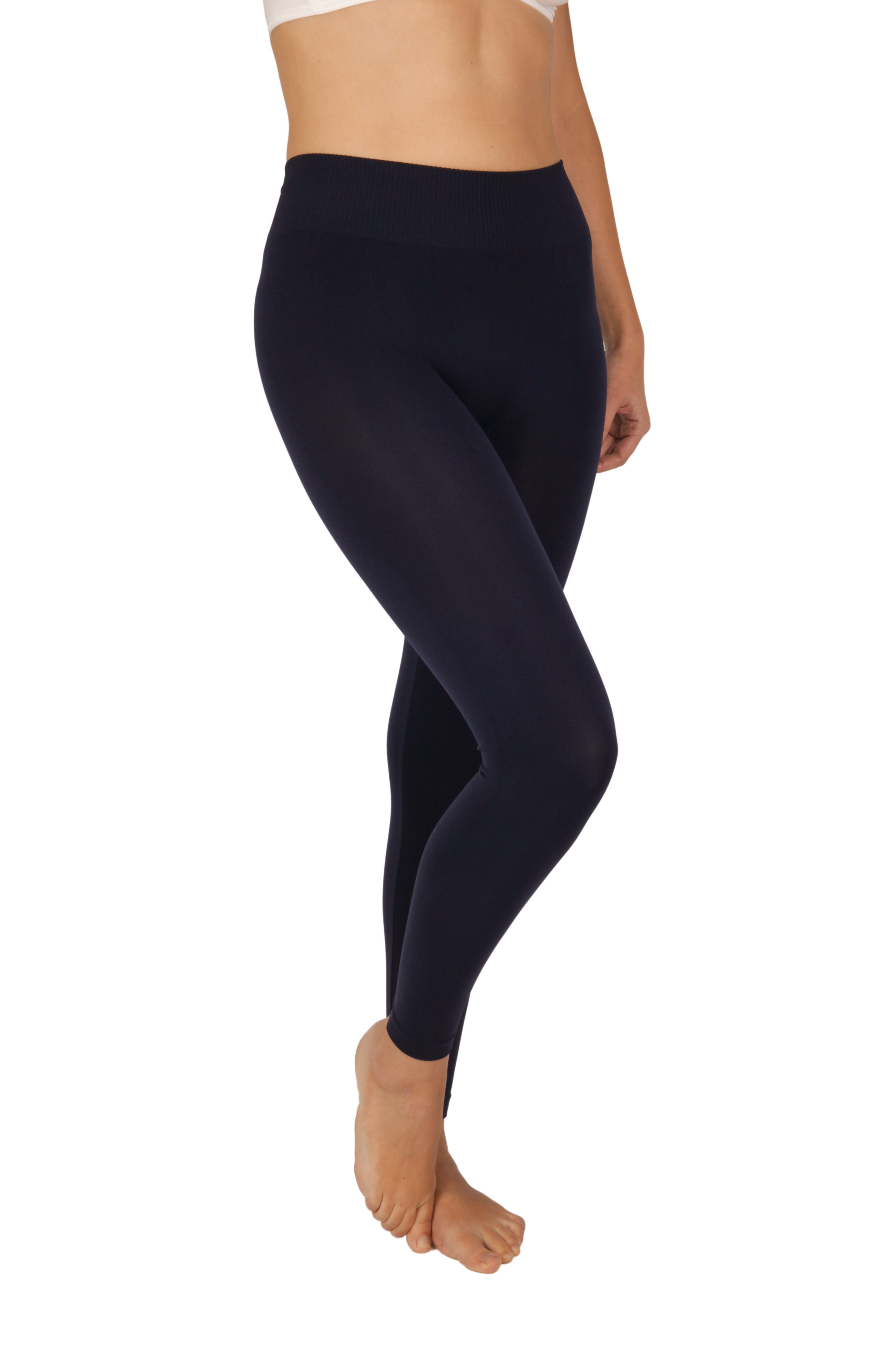 GIULIA Leggings nahtlose blickdichte mit breitem Hüftbund für die Freizeit und Sport