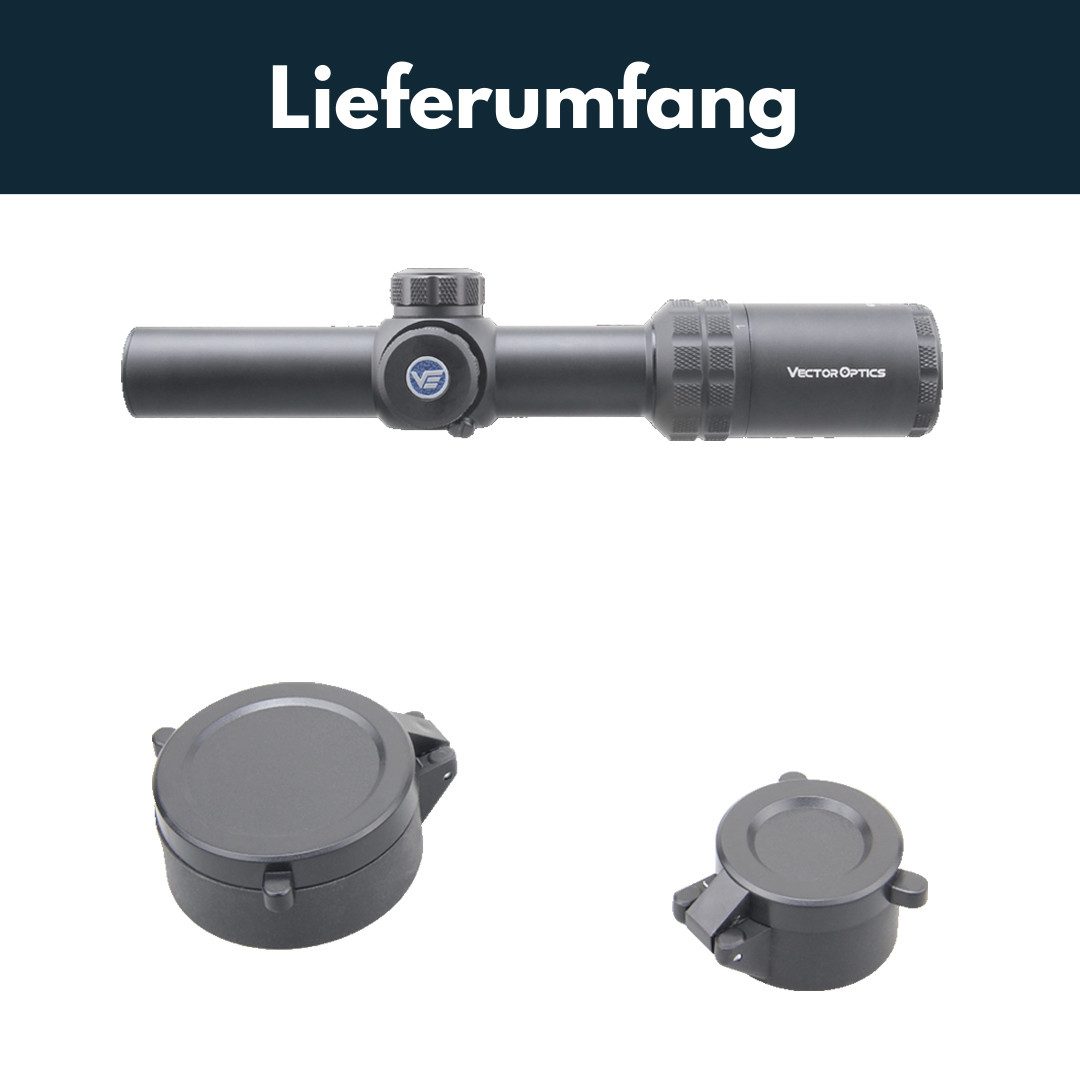 Vector Optics Vector Optics SCOC-41 Grizzly 1-4x24 Zielfernrohr (Ideal für Jagd, Sport und Airsoft)