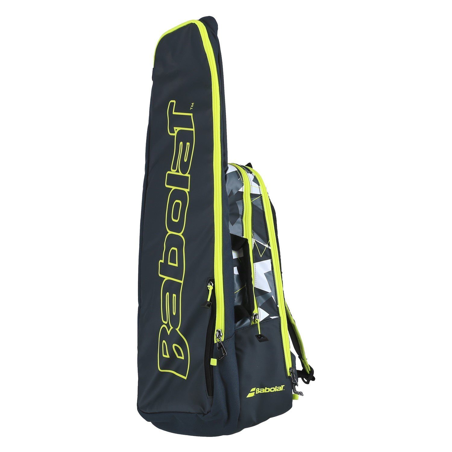 Babolat Tennisrucksack Pure Aero (Haupt- und Schlägerfach, thermoisoliert) grau/gelb/weiss