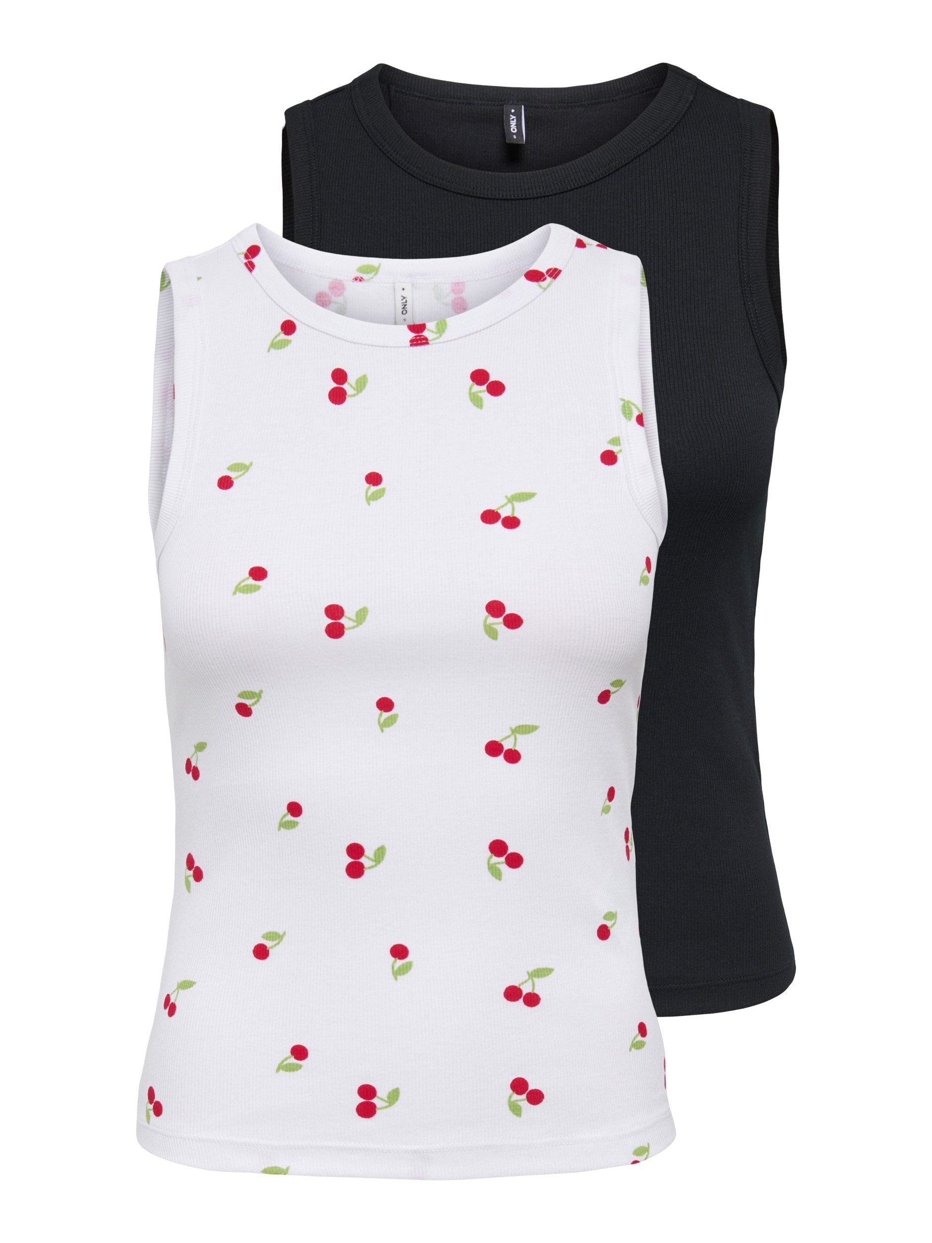 ONLY Shirttop ONLSALLY TANK TOP 2 PACK AOP CS JRS (Packung, 2-tlg) günstig online kaufen