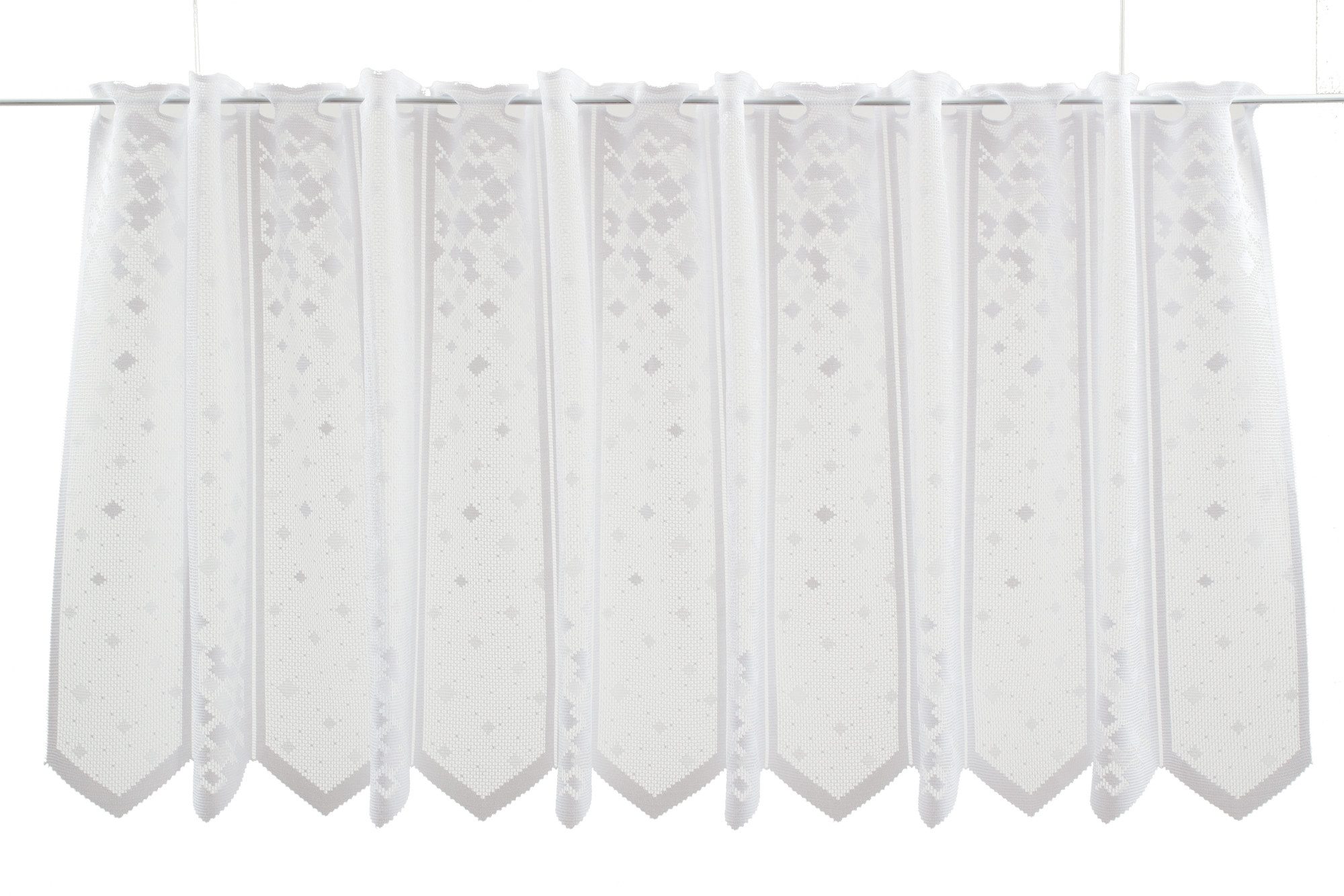 Gardinen Kranzusch Scheibengardine Mini Quadrate, Stangendurchzug, transpar günstig online kaufen