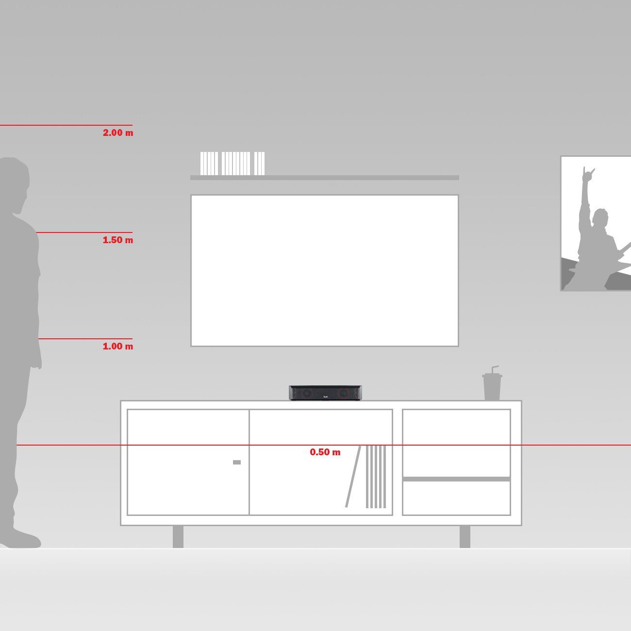 Teufel CINEBAR ONE Wireless Lautsprecher (HDMI, Bluetooth, 60 W, Integrierte USB-Soundkarte) – Bild 2 von 5