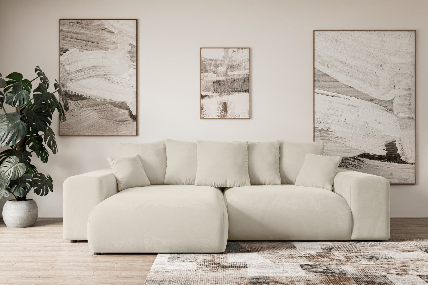 ALTDECOR Ecksofa ESKAR-L, Couch mit Schlaffunktion, günstig online kaufen