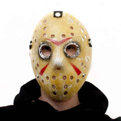 Goods+Gadgets Kostüm »Vintage Jason Hockey-Maske«, Halloween Party Kostüm Verkleidung
