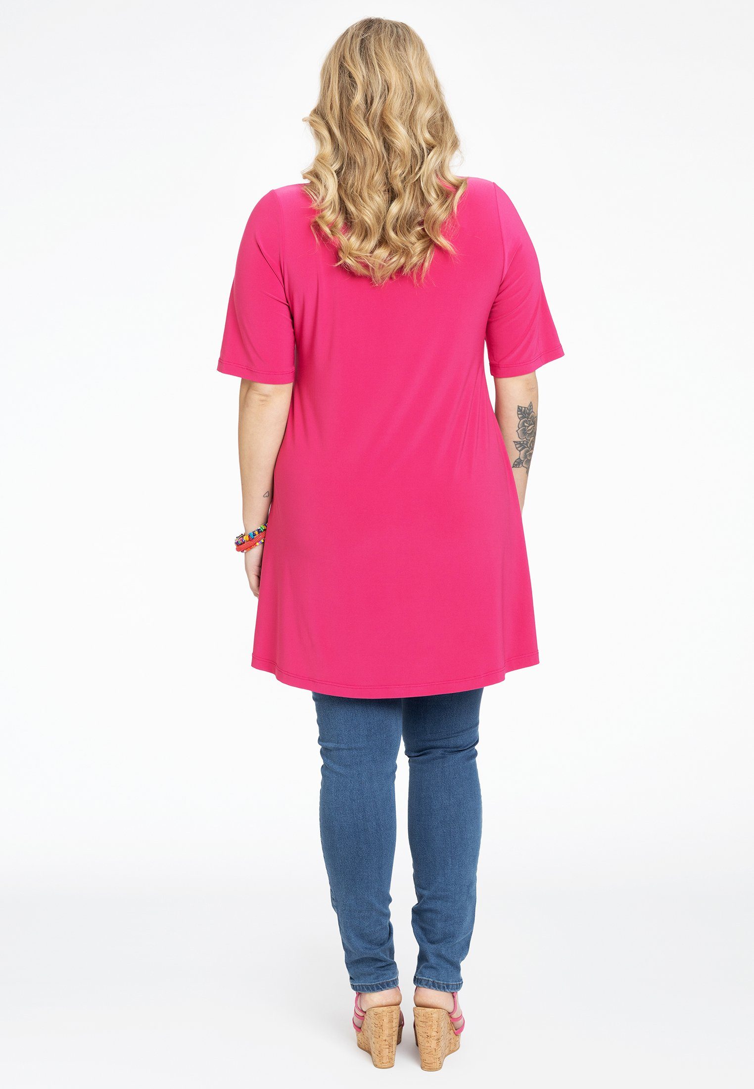 YOEK Langarmshirt Damen T-Shirt Große Größen