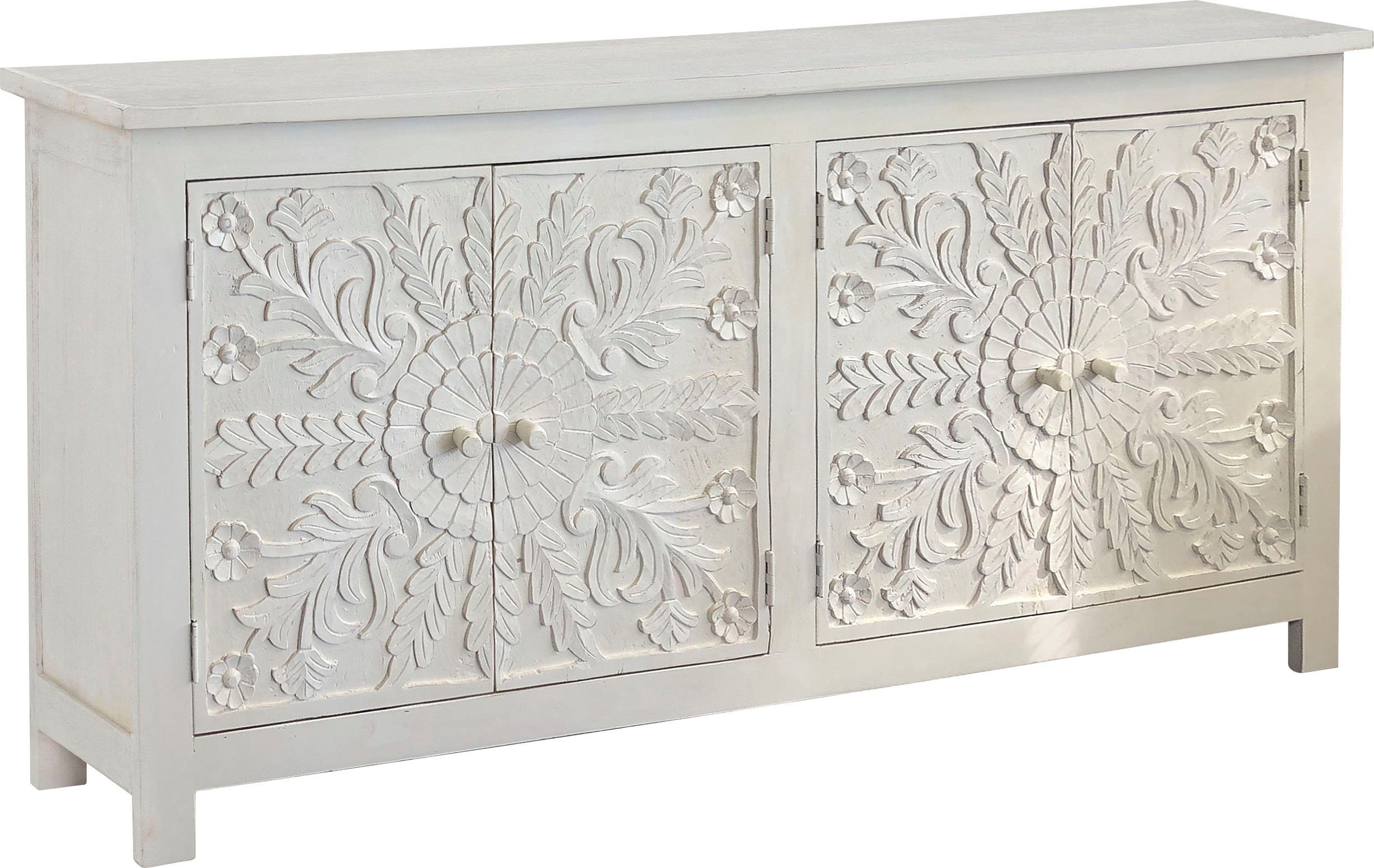 OTTO home Sideboard Fenris, Kommode aus massiven Mangoholz, Breite 175 cm