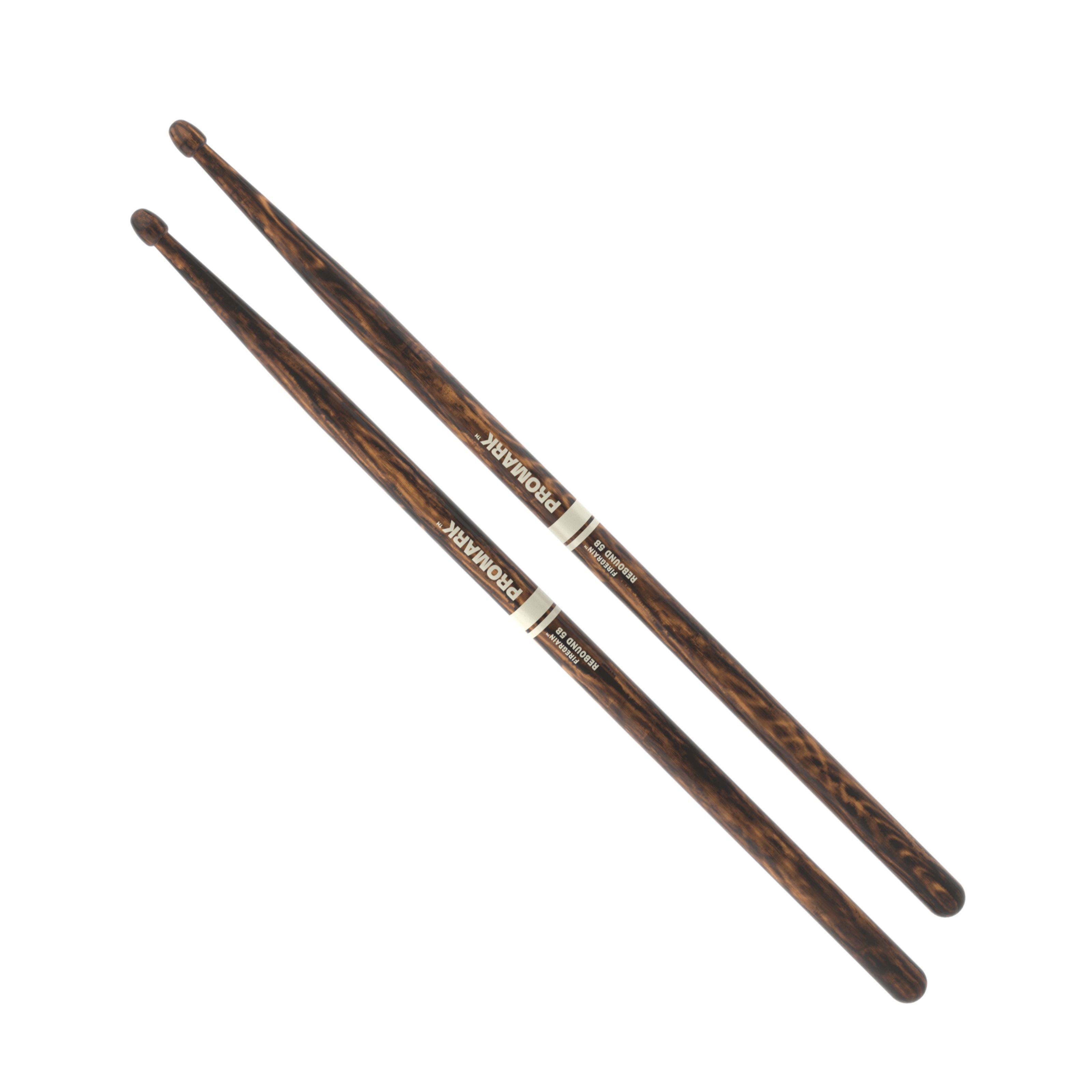 Promark Sticks Drumsticks (Sticks, Beater und Mallets, Drumsticks Holztip), R5BFG Rebound 5B FireGrain Sticks - Drumsticks