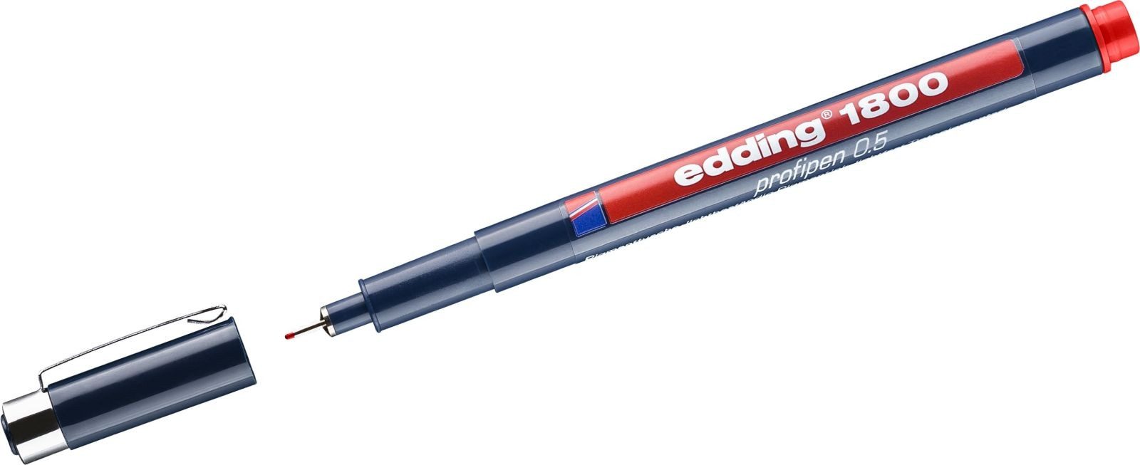 edding Fineliner Faserzeichner edding 1800 profipen 0.5 ca. 0,5mm rot