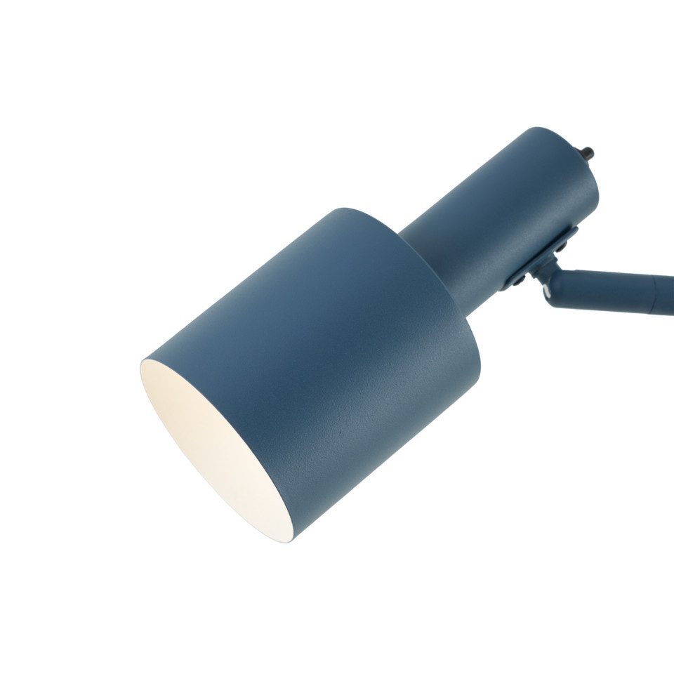 Qazqa Stehlampe Stijn, ohne Leuchtmittel, E27, Blau, Modern, Metall, 2-flam günstig online kaufen