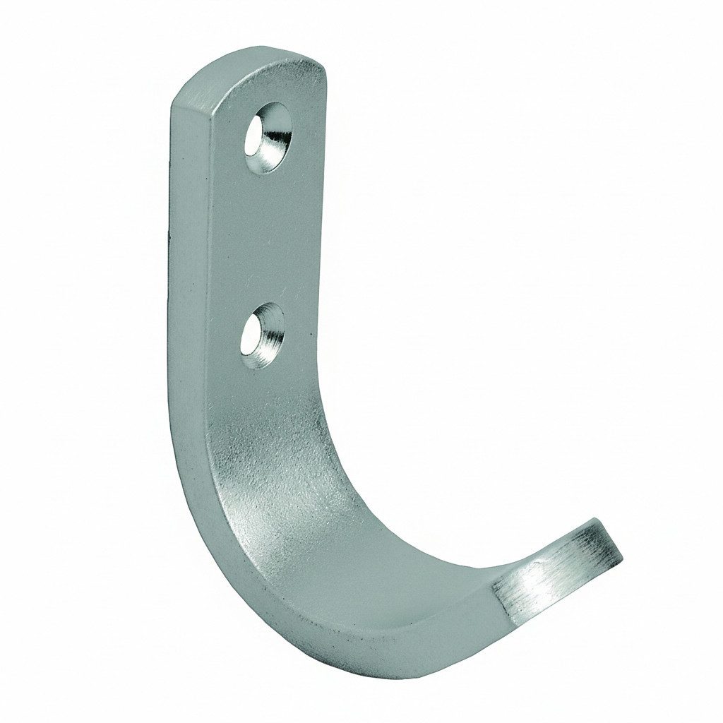 Jürgen Schwerter Hakendesign Kleiderhaken Garderobenhaken Aluminium-Band 20x6mm matt silber