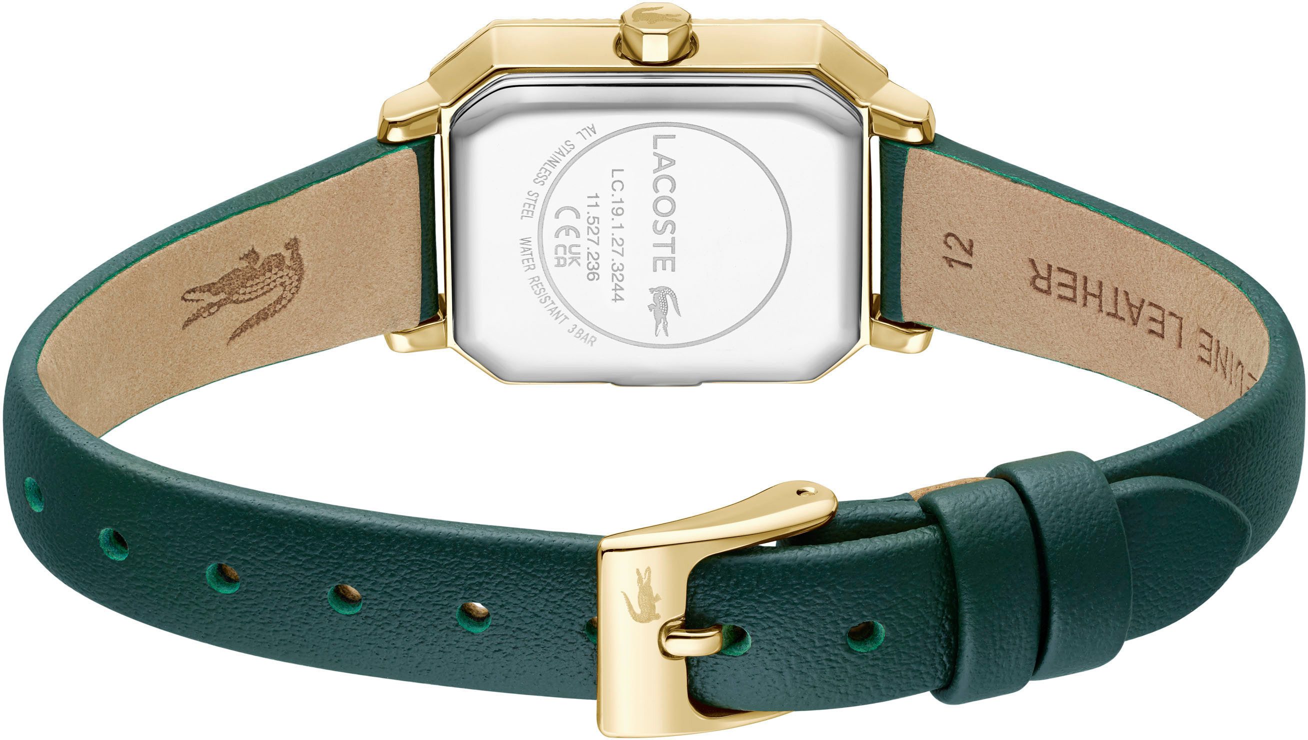 Lacoste Quarzuhr LACOSTE PARISIENNE 2001442, Armbanduhr, Damenuhr, Lederarmband, analog