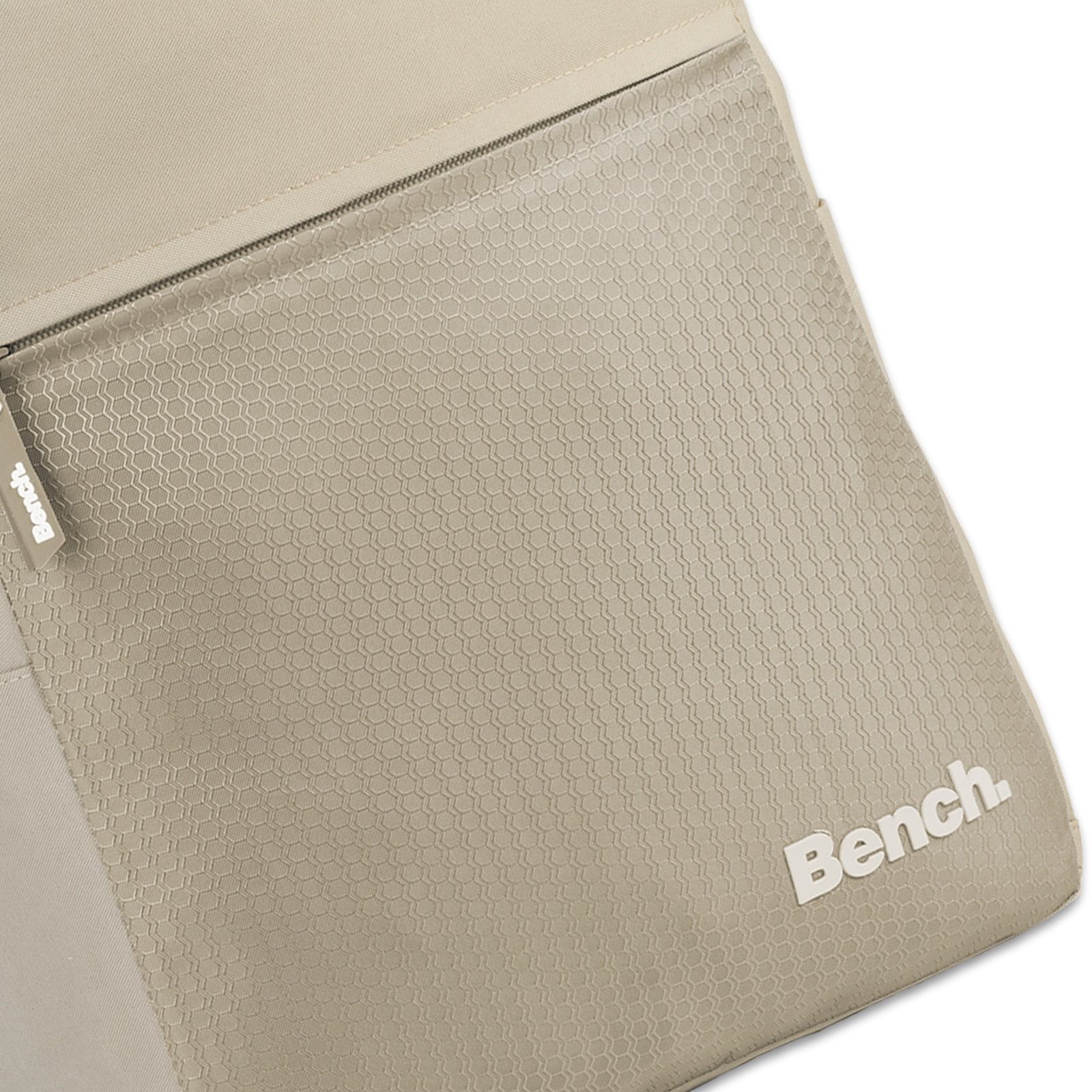 Bench. Rucksack Bench Rucksack beige Polyester, Herren Freizeitrucksack Polyester, beige ca. 14cm hoch