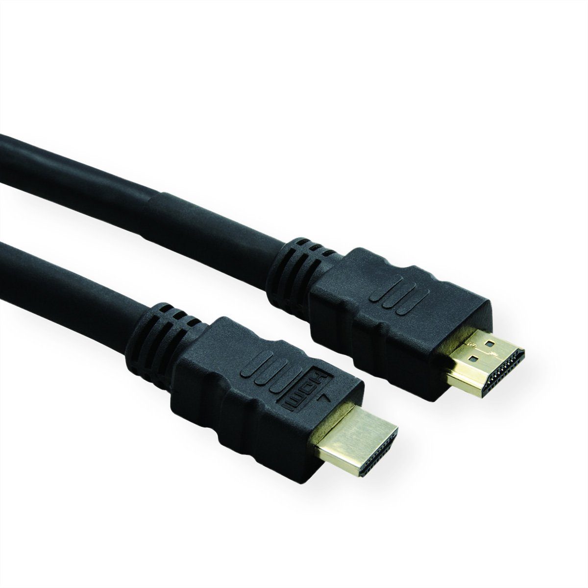 ROLINE HDMI High Speed mit Ethernet Kabel, mit Repeater Audio- & Video-Adapter HDMI Typ A Männlich (Stecker) zu HDMI Typ A Männlich (Stecker), 2500.0 cm
