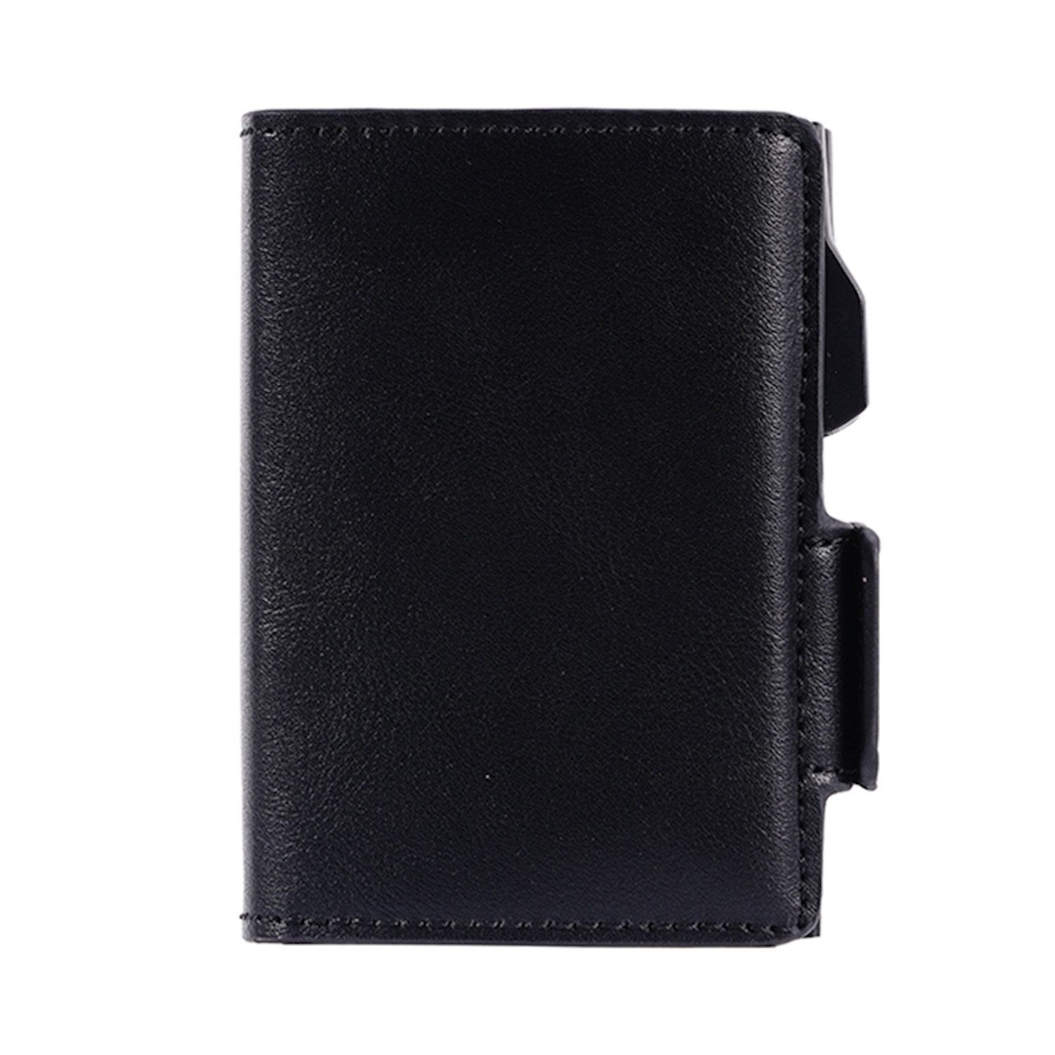 Wigento Handyhülle Kunstleder Kartenetui RFID Schutz Design Textur Dual Box Geldbeutel
