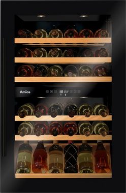 Amica Einbauweinkühlschrank WK 341 220 S,für 58 Standardflaschen á 0,75l, Einbaukühlschrank