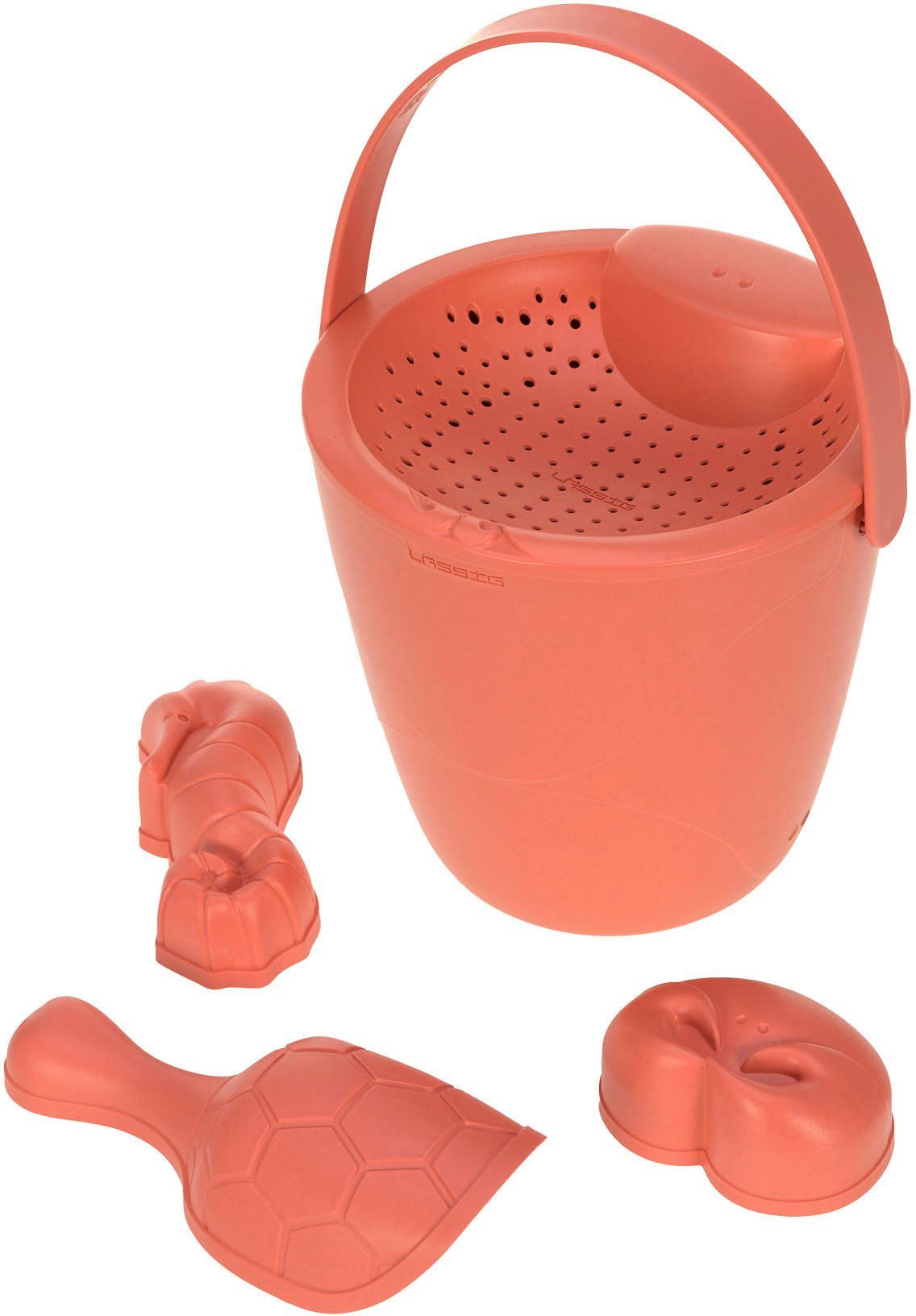 LÄSSIG Sandform-Set Sandspielzeug 5er Set Water Friends, pink, (Set, 5-tlg), Material aus ressourcenschonendem Biokomposit