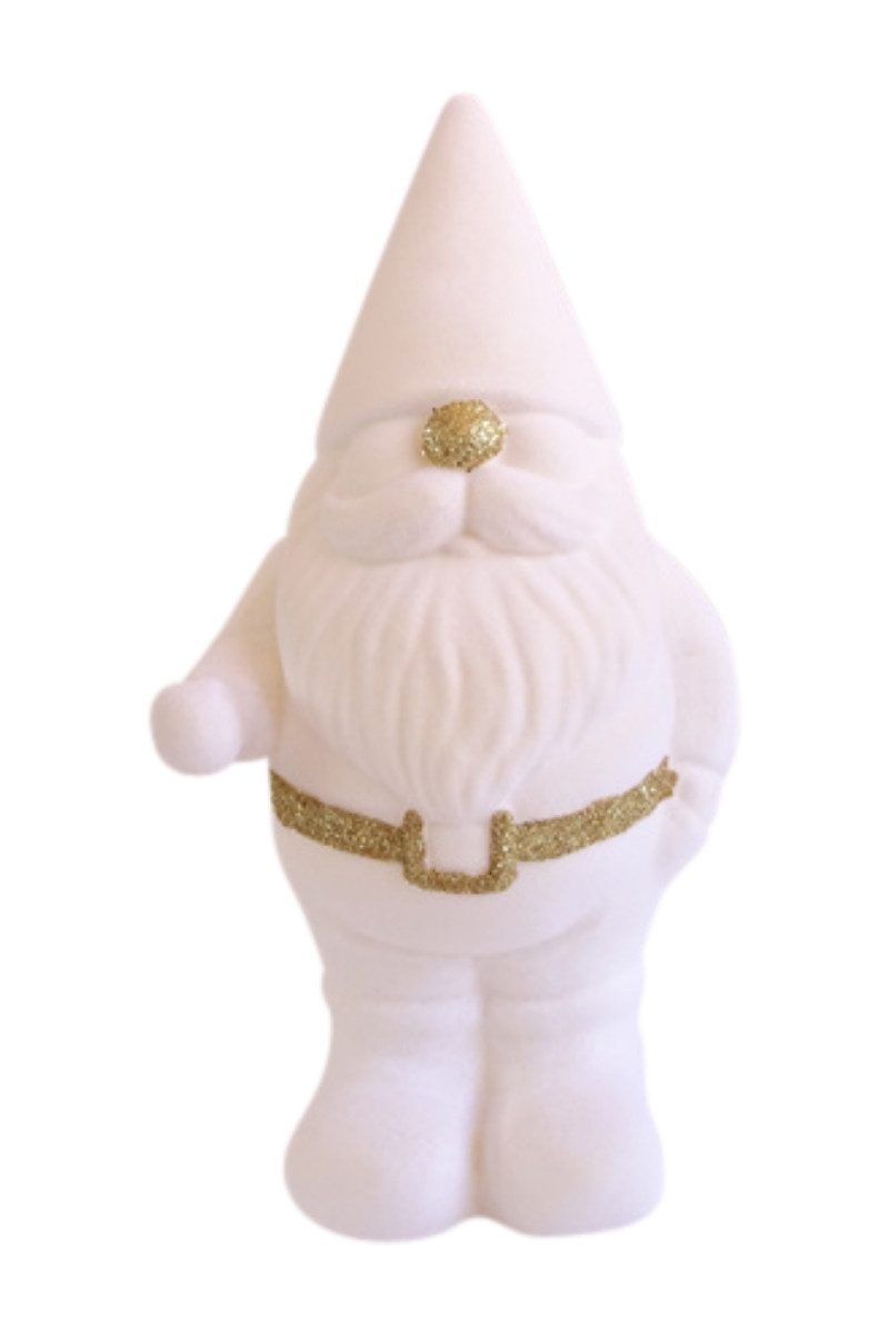 Exner GmbH Garten- & Wohnaccessoires Dekofigur Santa SAMT weiß 45cm (1 Stück)