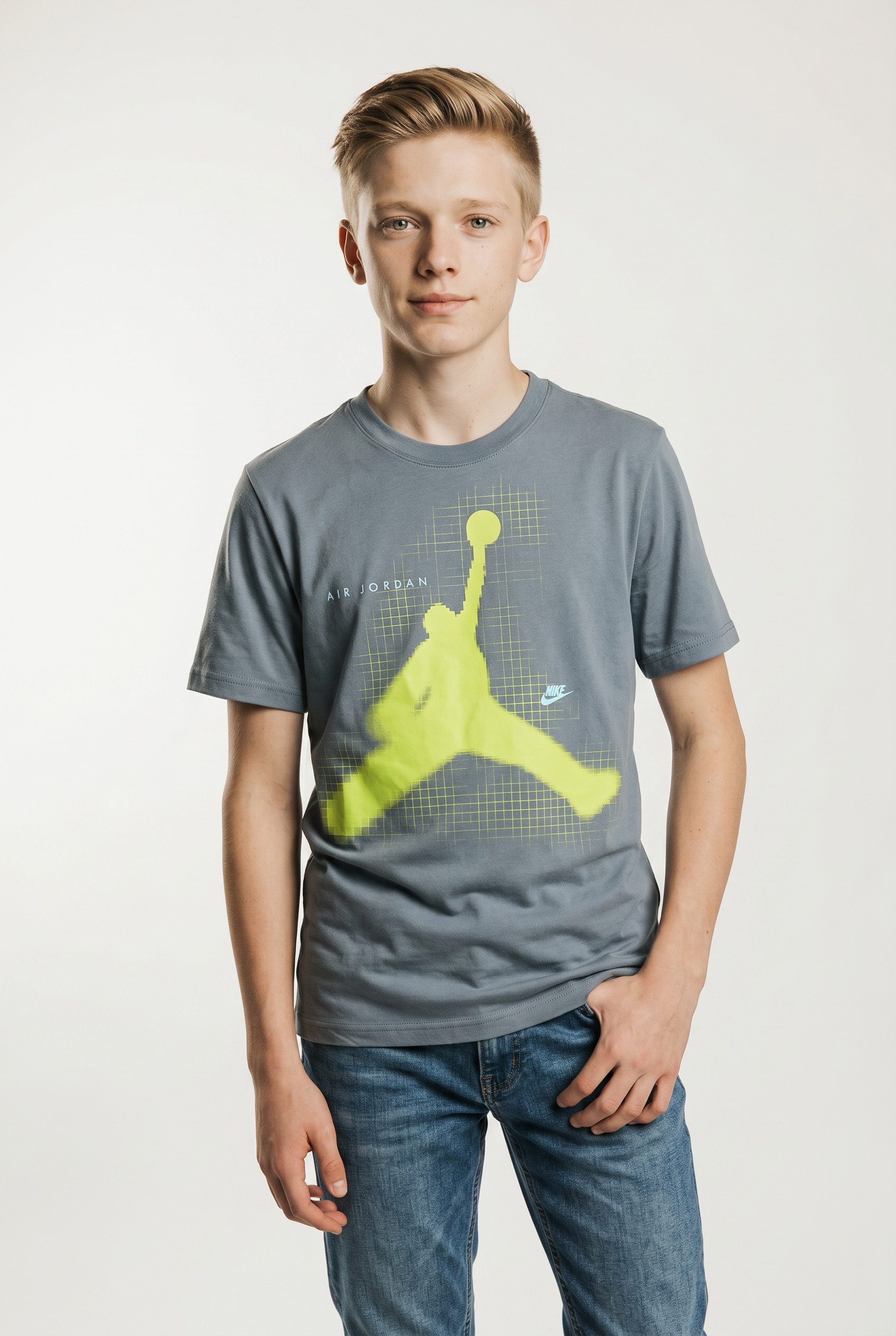 Jordan T-Shirt für Kids für Kinder und Jugendliche, sportlicher Stil, Rundhalsausschnitt