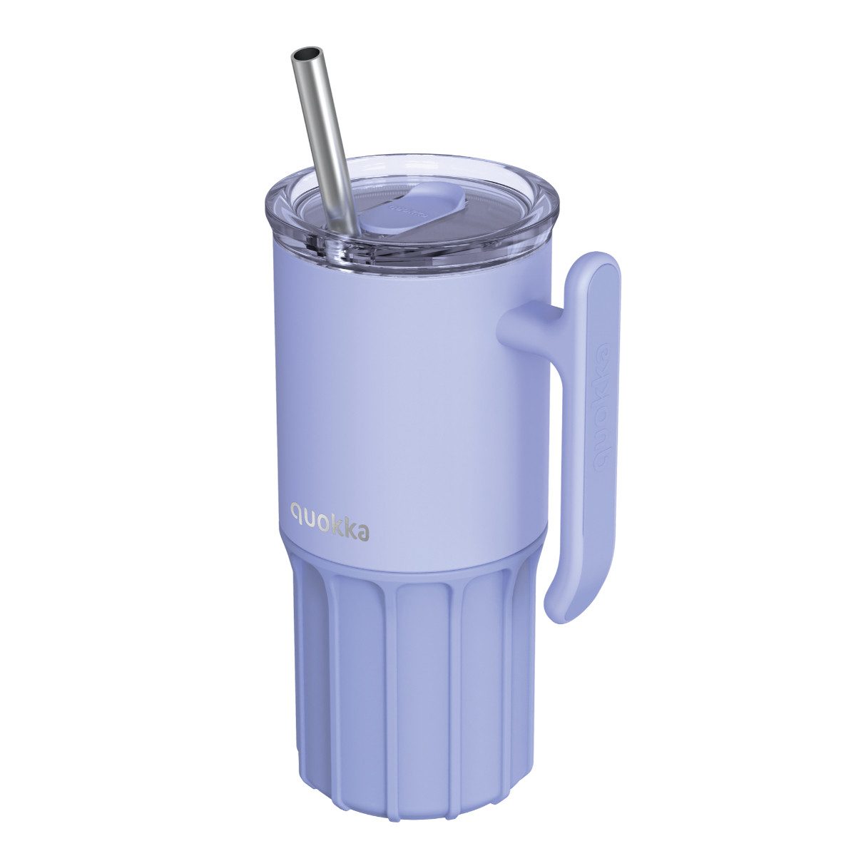 Quokka Trinkflasche Lila Vakuumisolierter Thermo. aus Edelstahl Doppelwandig 720 ml, Vakuumisoliert, Doppelwandige, Edelstahlkonstruktion, Auslaufsicher