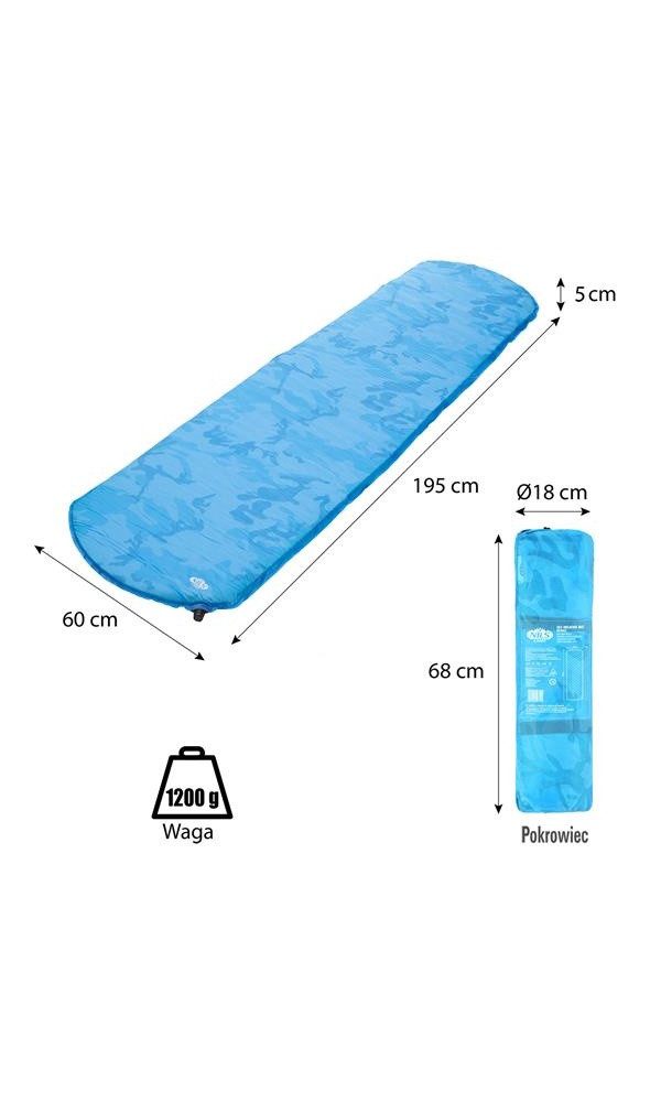 NILS CAMP Isomatte NC4062 (selbstaufblasend) blau 195x60x5cm