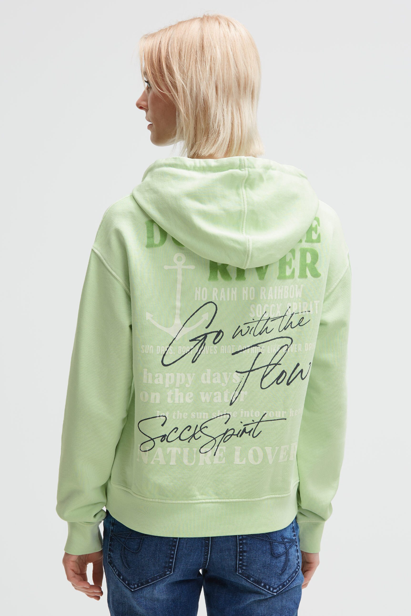 SOCCX Kapuzensweatshirt mit Rückenprint günstig online kaufen