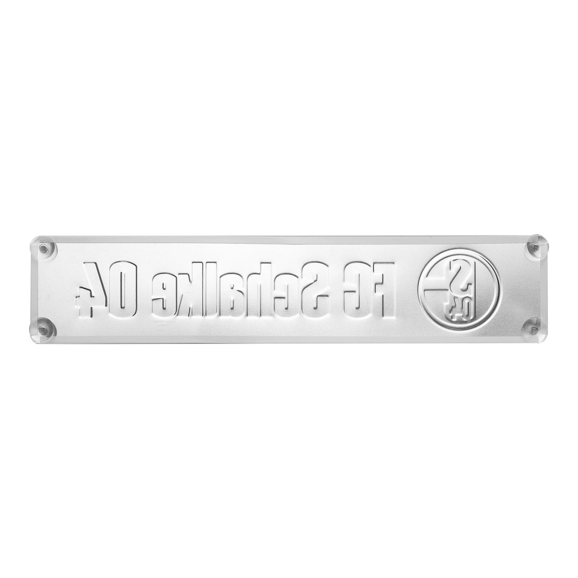 FC Schalke 04 Metallschild Nummernschild mit Saugnapf günstig online kaufen