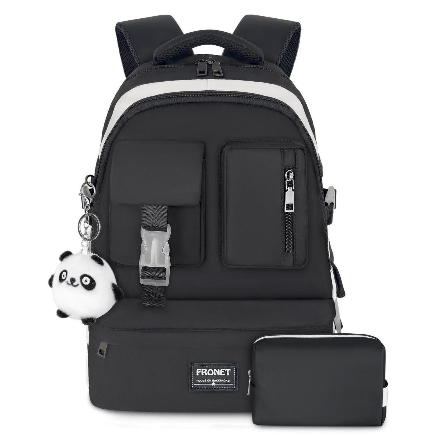 LuxusKollektion Schulrucksack Schulrucksack Mädchen Teenager Damen Laptop 16 Zoll wasserdicht