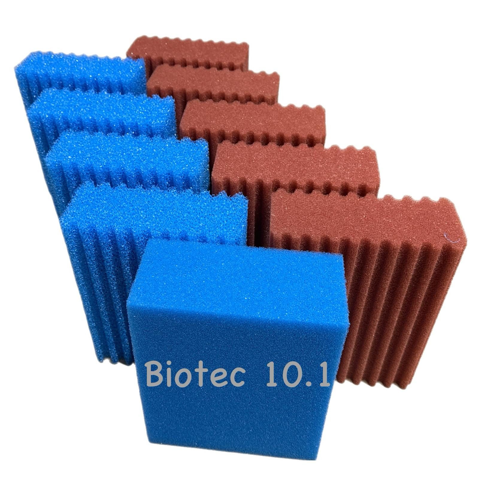 Koi Herdecke Teichfilter Ersatzschwamm Set passend für Oase Biotec 10 .1 Teichfilter 4 x rot 4