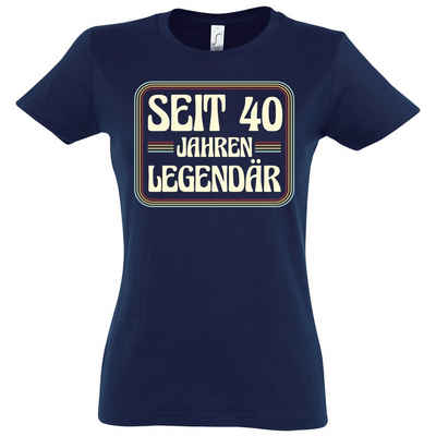 Youth Designz T-Shirt Seit 40 Jahren Legendär Damen Shirt Mit modischem Print