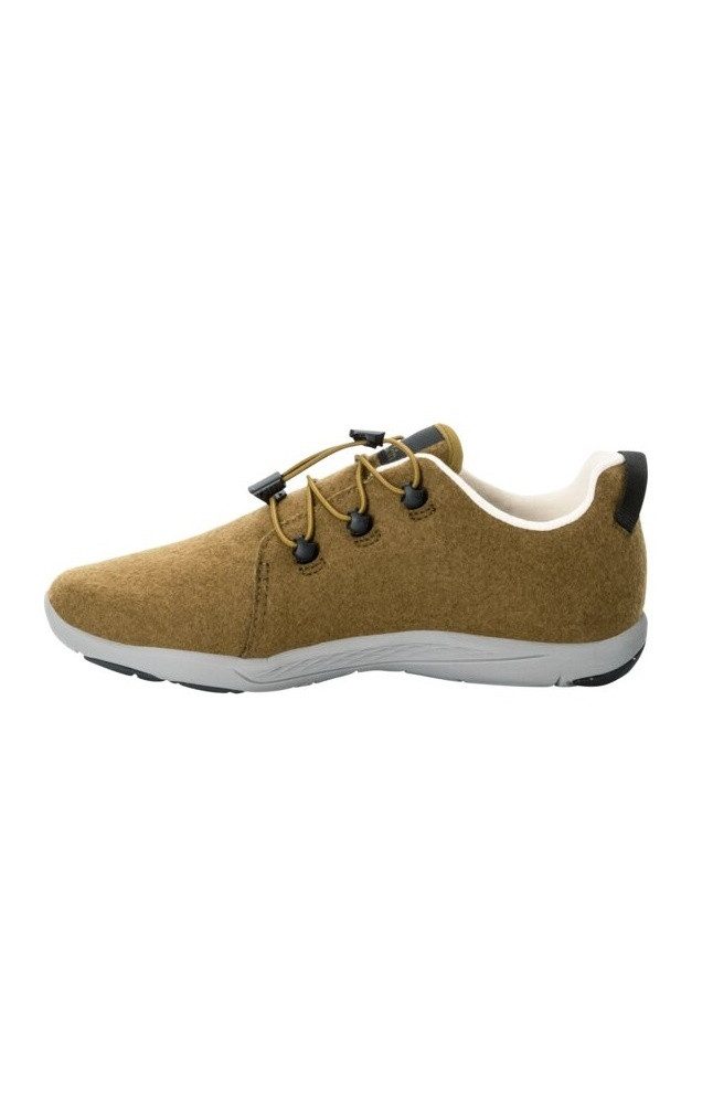 Jack Wolfskin Sneaker Spirit Wool Low (leichte, flexible Sohle) braun Damen Wanderschuh