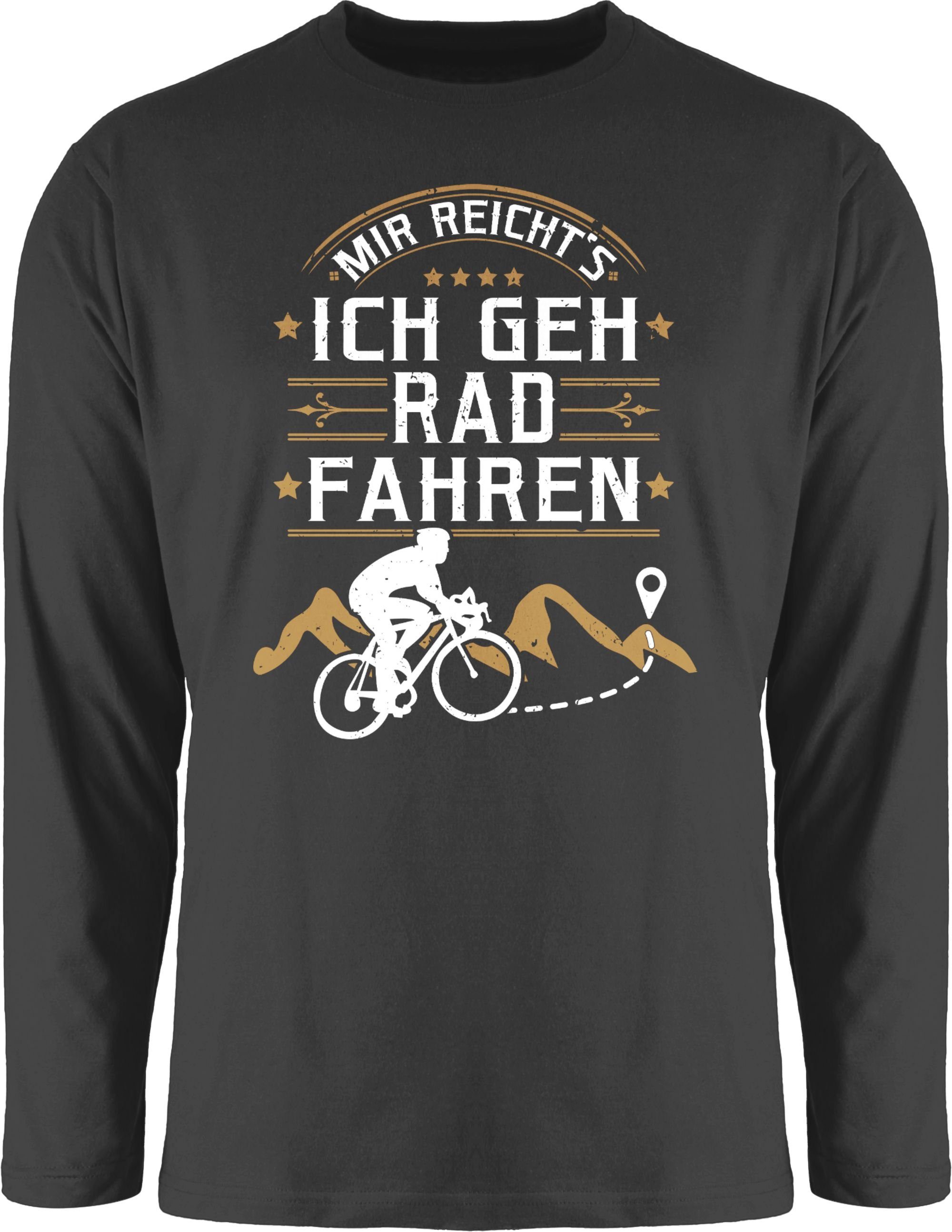 Shirtracer Rundhalsshirt Mir reichts ich geh Rad fahren I Geschenk Radfahren Geschenke Fahrrad Bekleidung Radsport