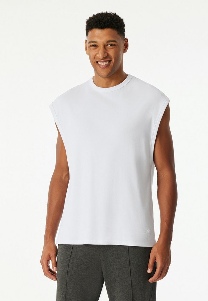 Schiesser T-Shirt Schiesser 150 Years weite Armauschnitte, kastige Schnittform